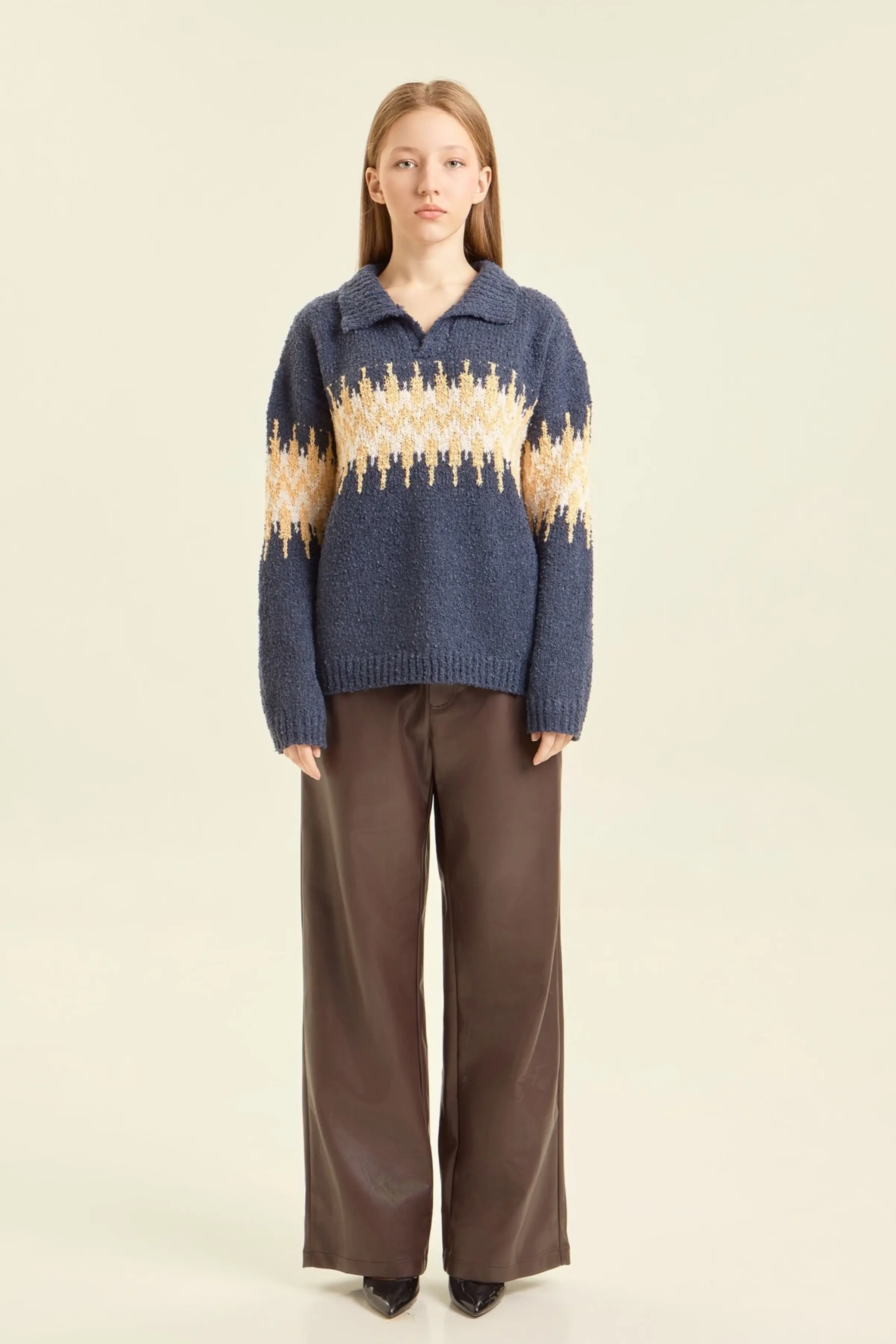 Свитер синий для женщин 47208-65 65