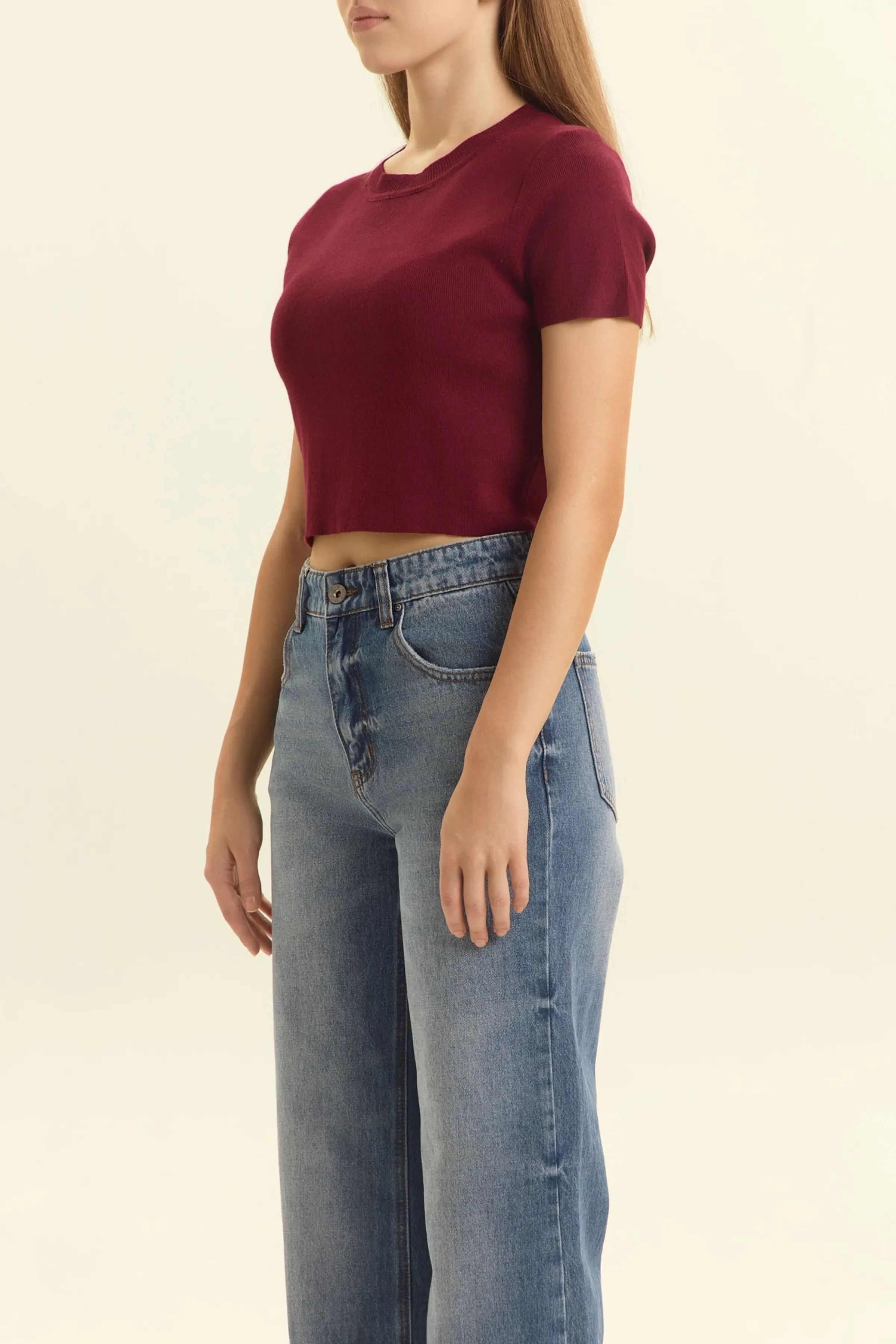 Джемпер бордовый для женщин 46342-67 60