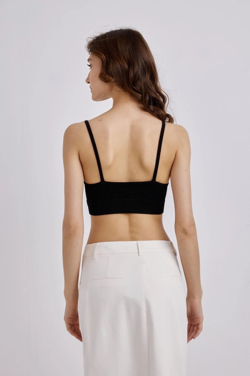 Топ черный для женщин 41167-1 46