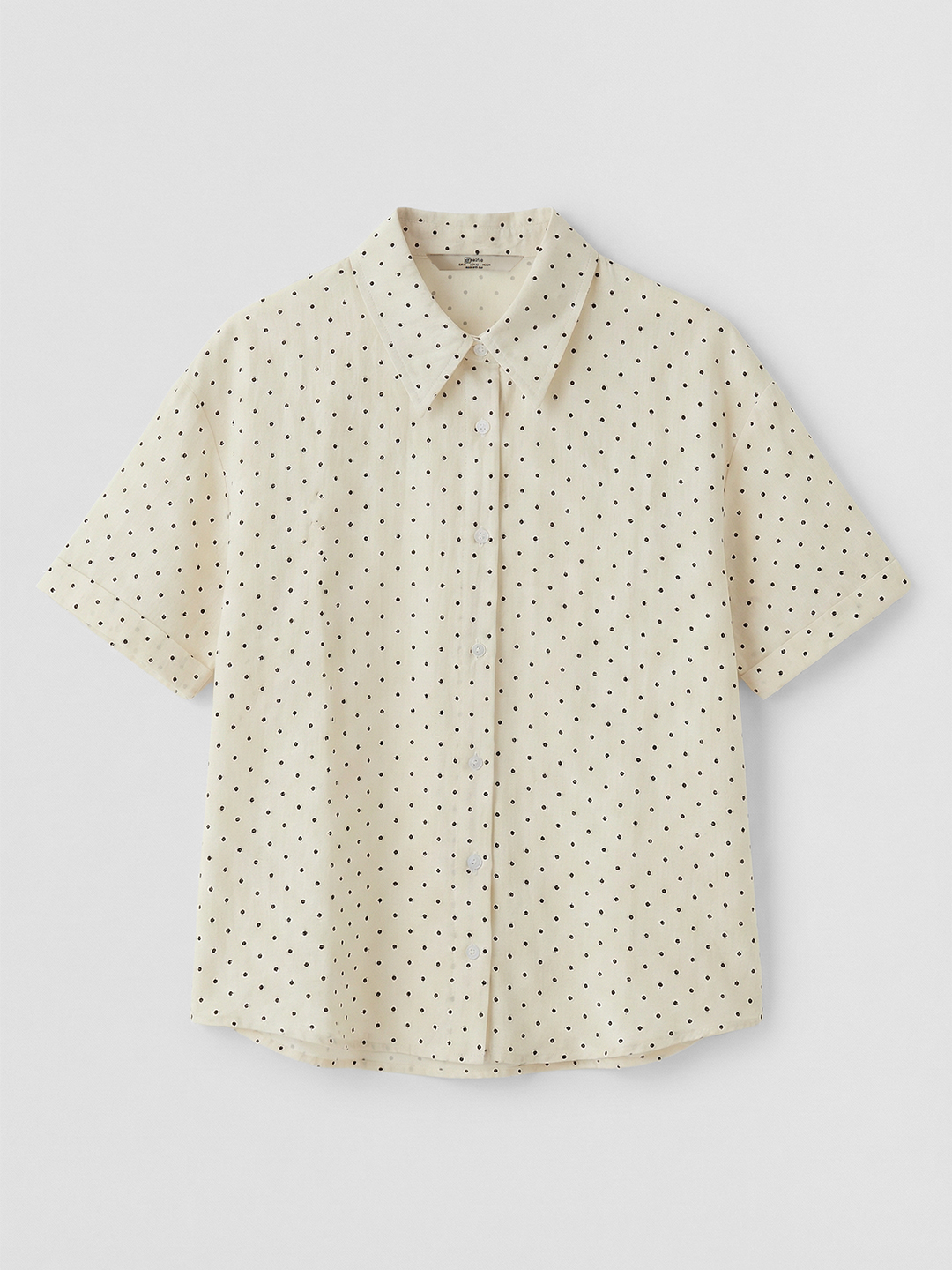 Рубашка белый в черный горошек  для женщин 48303-297 66