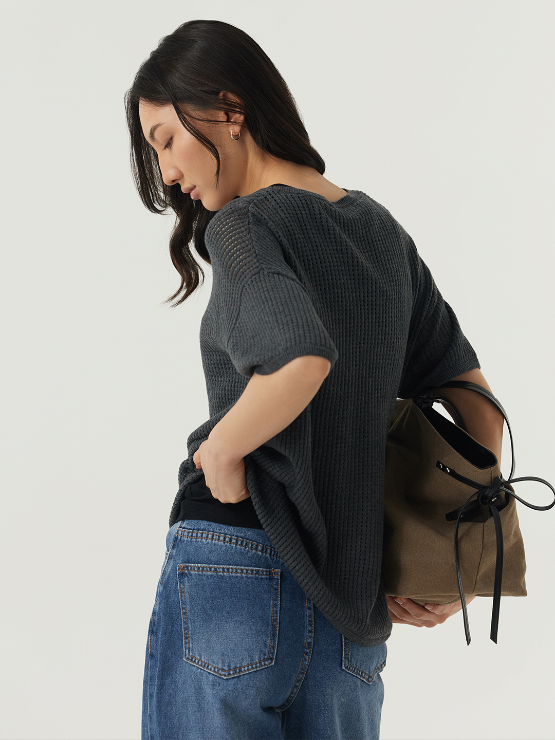 Джемпер темно-серый для женщин 48154-12 60