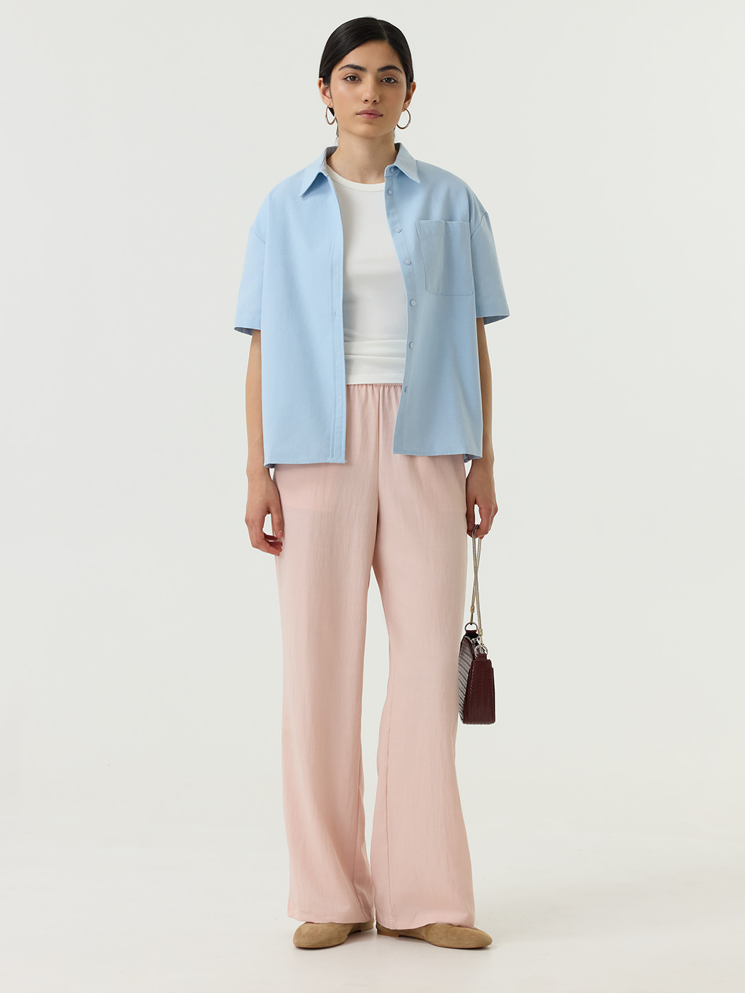 Рубашка голубой для женщин 48235-10 66