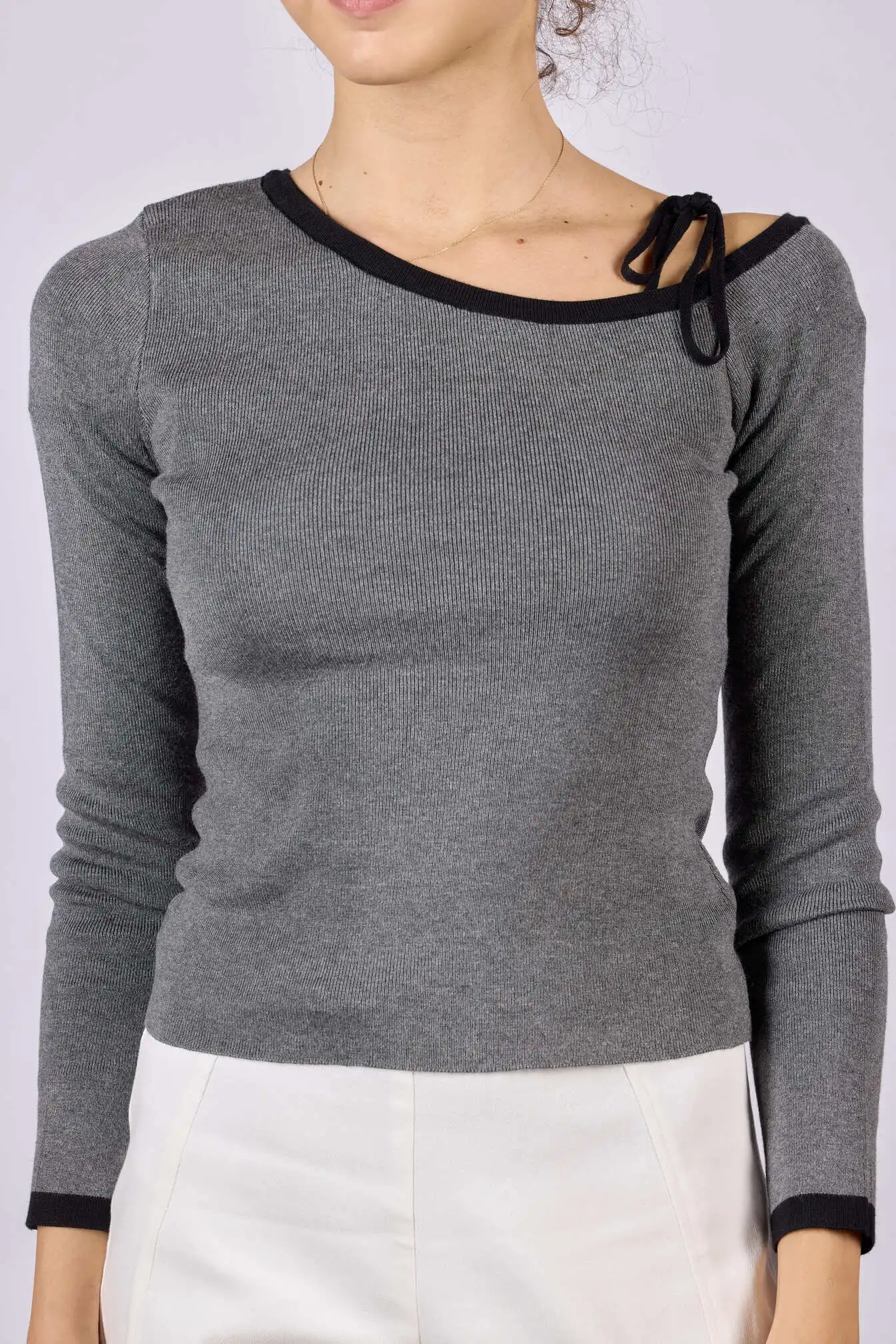 Джемпер серый для женщин 44128-61 60