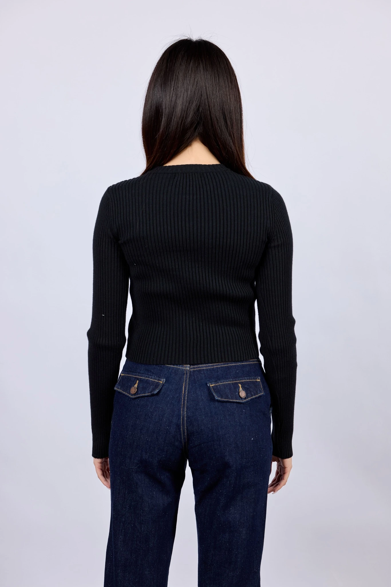 Джемпер черный для женщин 43152-1 60