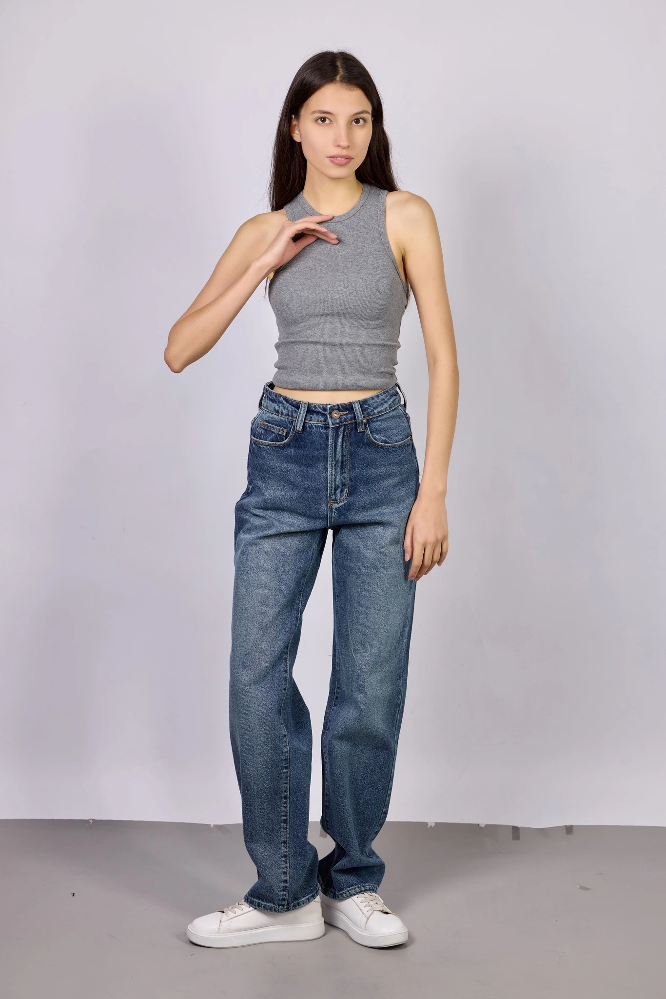 Топ темно-серый для женщин 42122-12 46