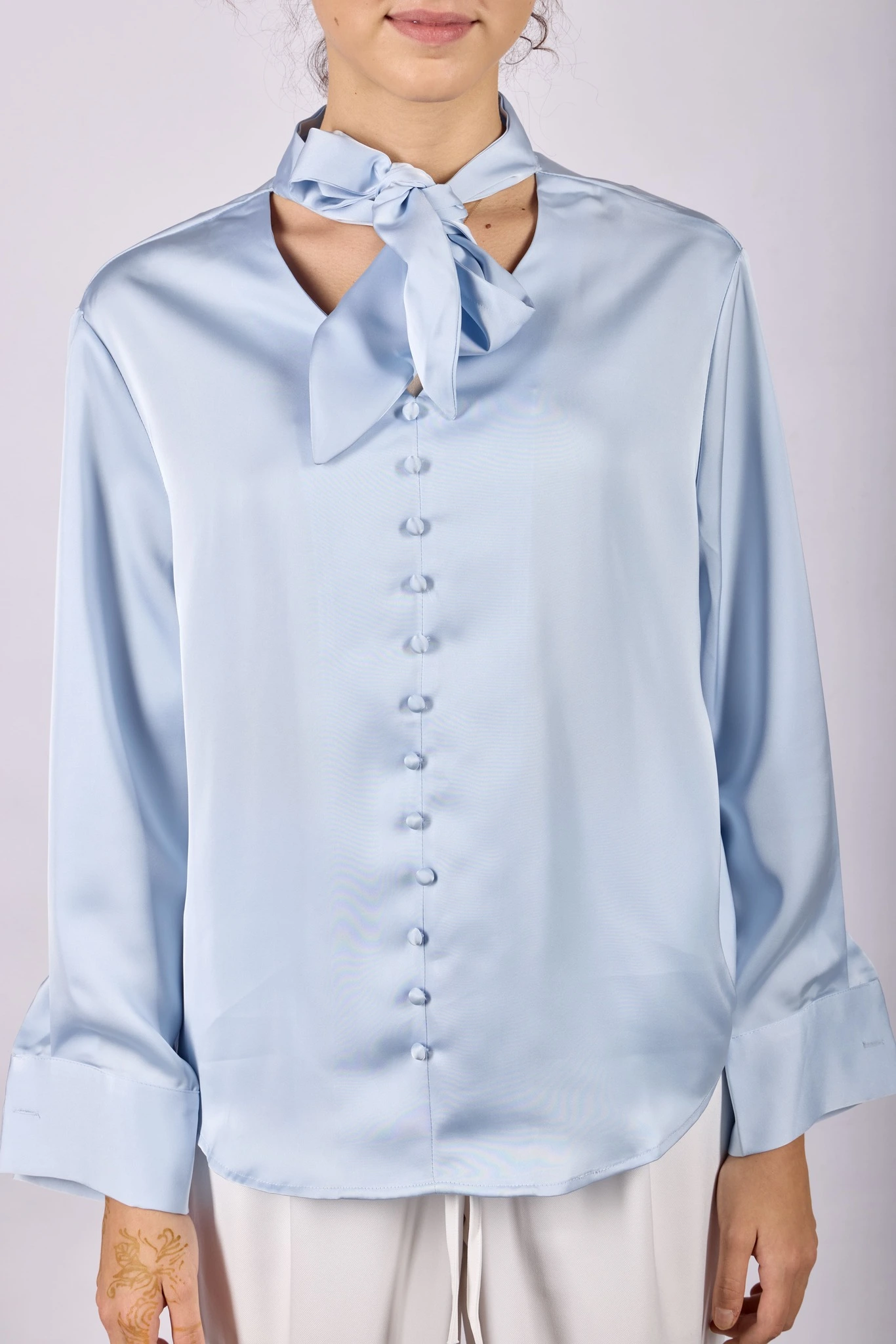 Блузка голубой для женщин 44138-10 28