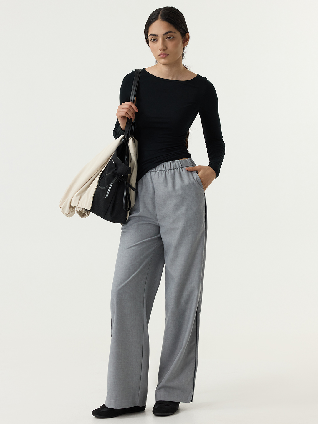 Брюки серый для женщин 48156-61 71