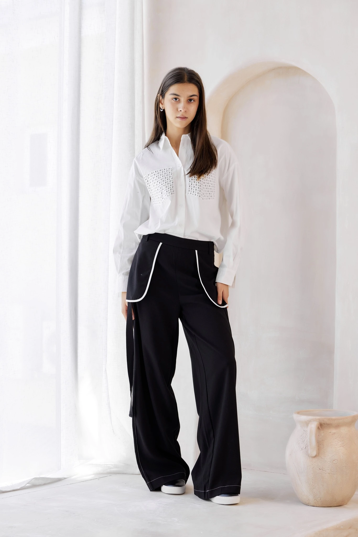 Брюки черный для женщин 42232-1 71