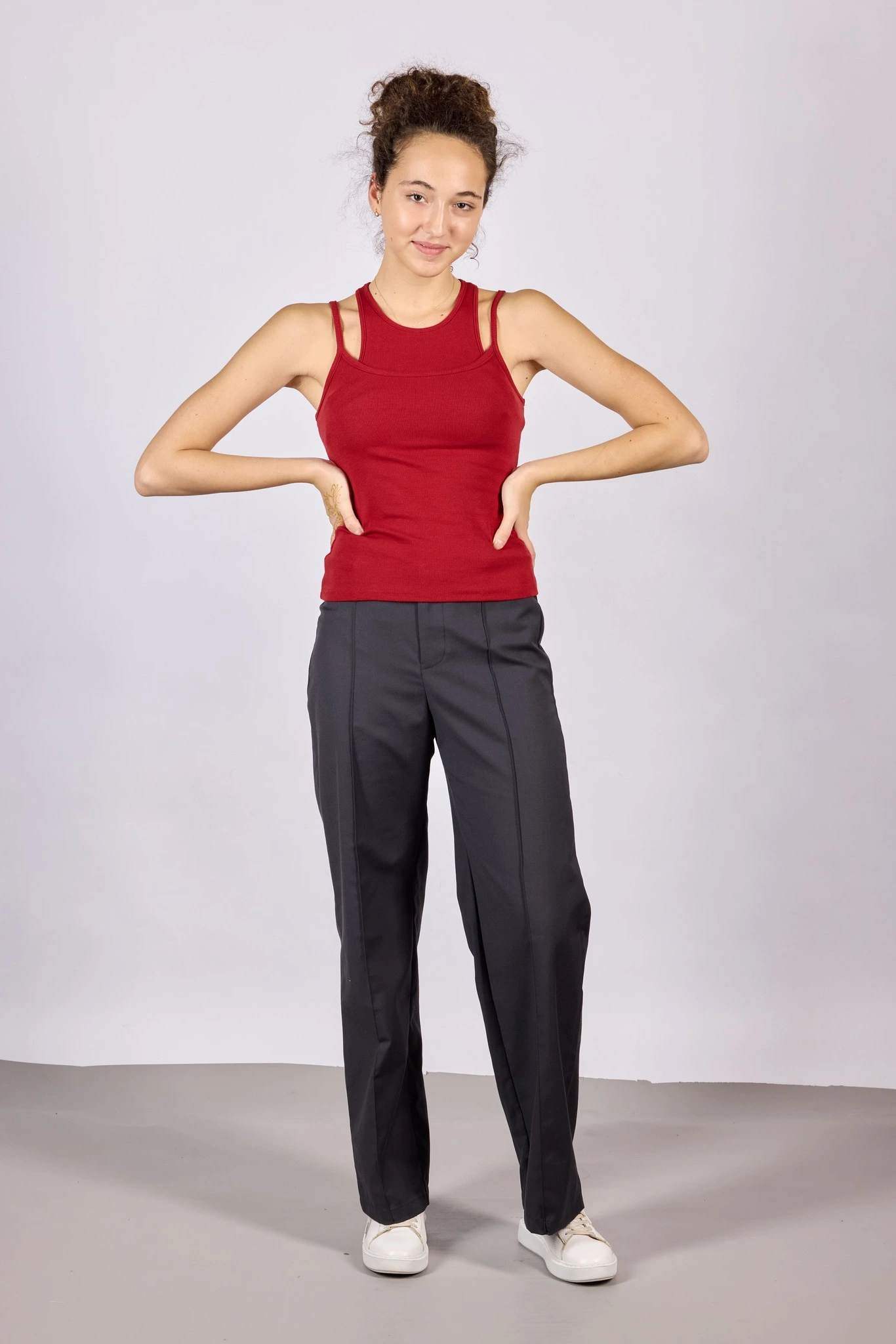 Топ бордовый для женщин 44263-67 46