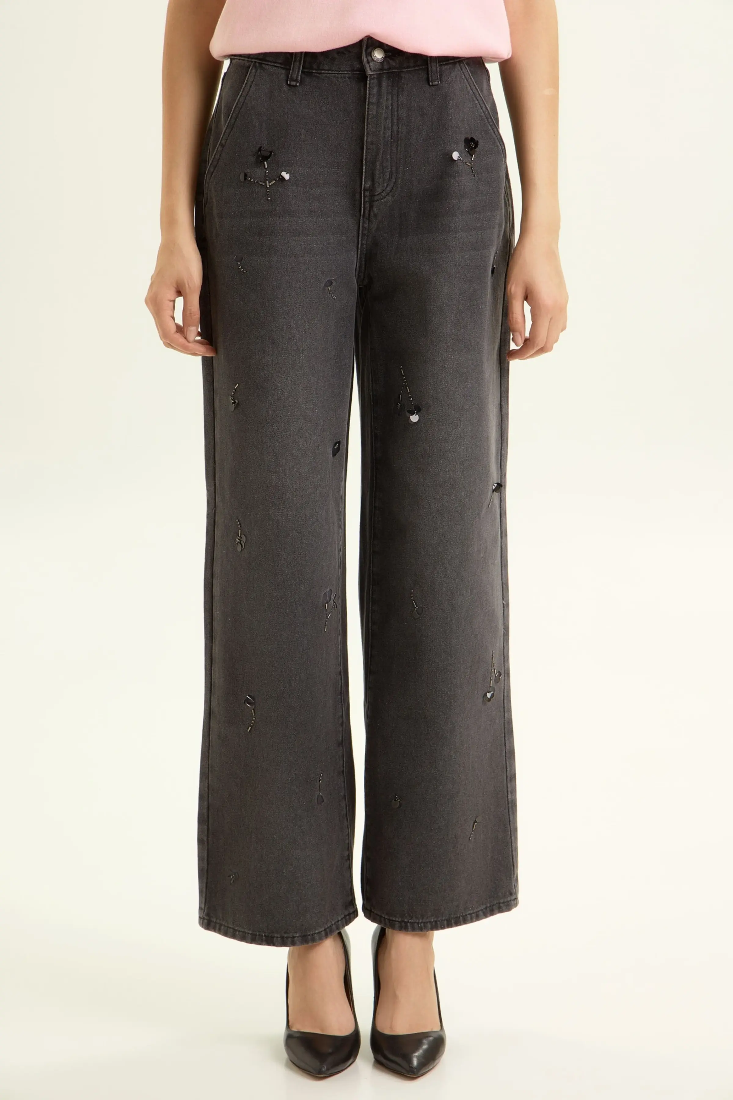 Джинсы серый для женщин 44300-61 74