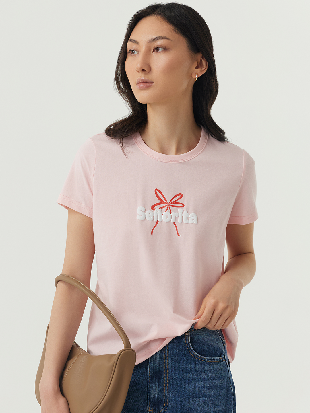 Футболка розовый для женщин 48245-17 67