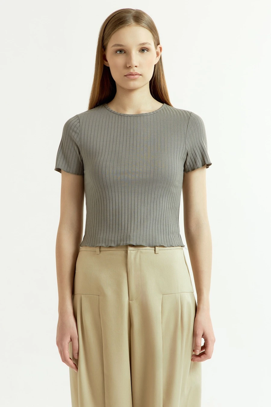 Футболка хаки для женщин 44280-14 67