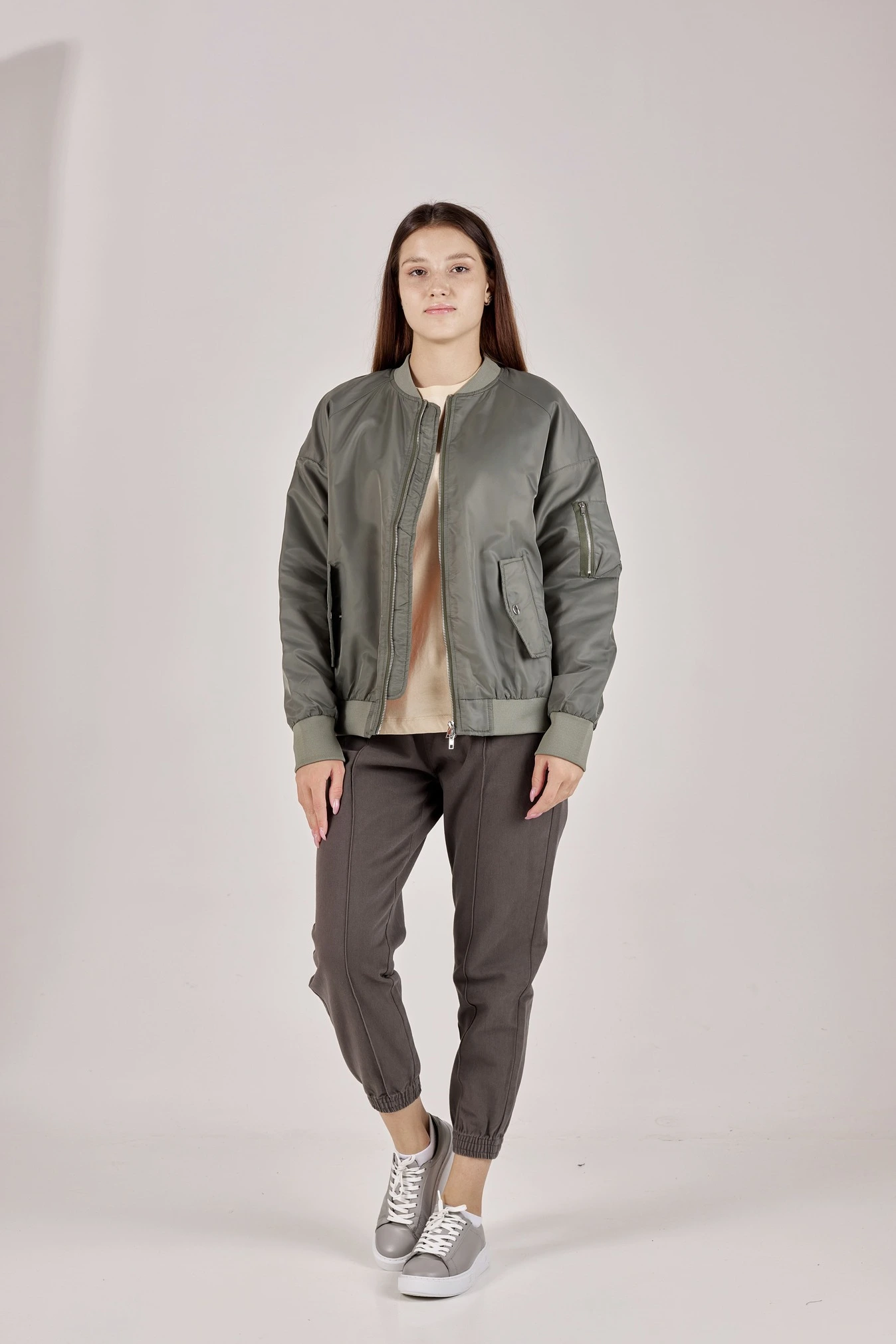 Бомбер хаки для женщин 351/431/30231-14 70