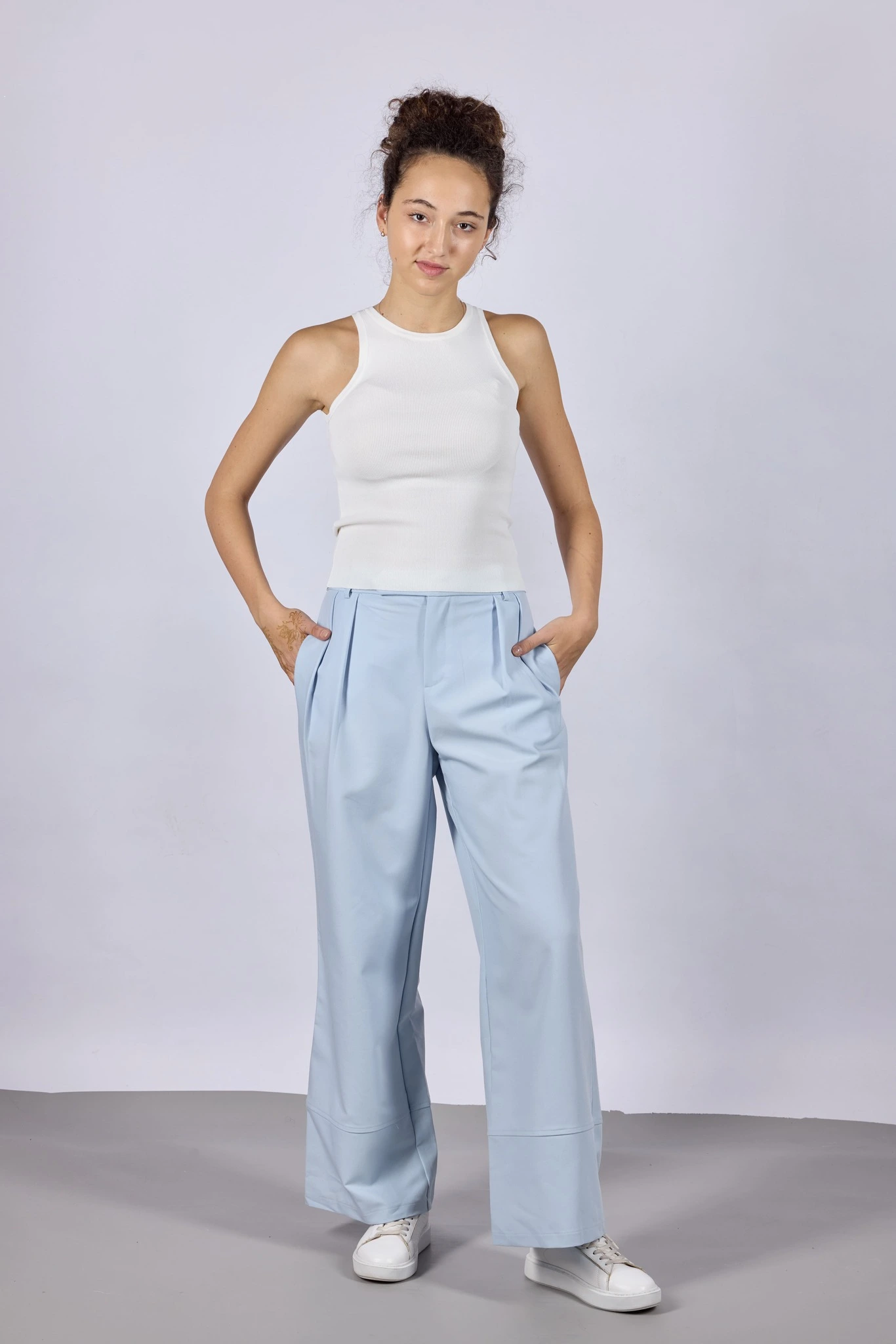 Брюки голубой для женщин 44126-10 71