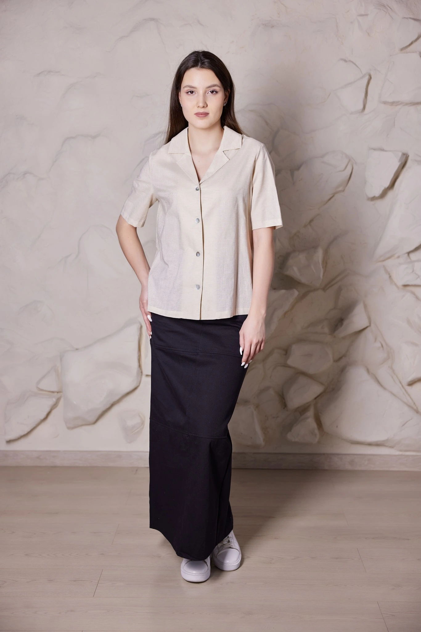 Блузка бежевый для женщин 40277-15 28