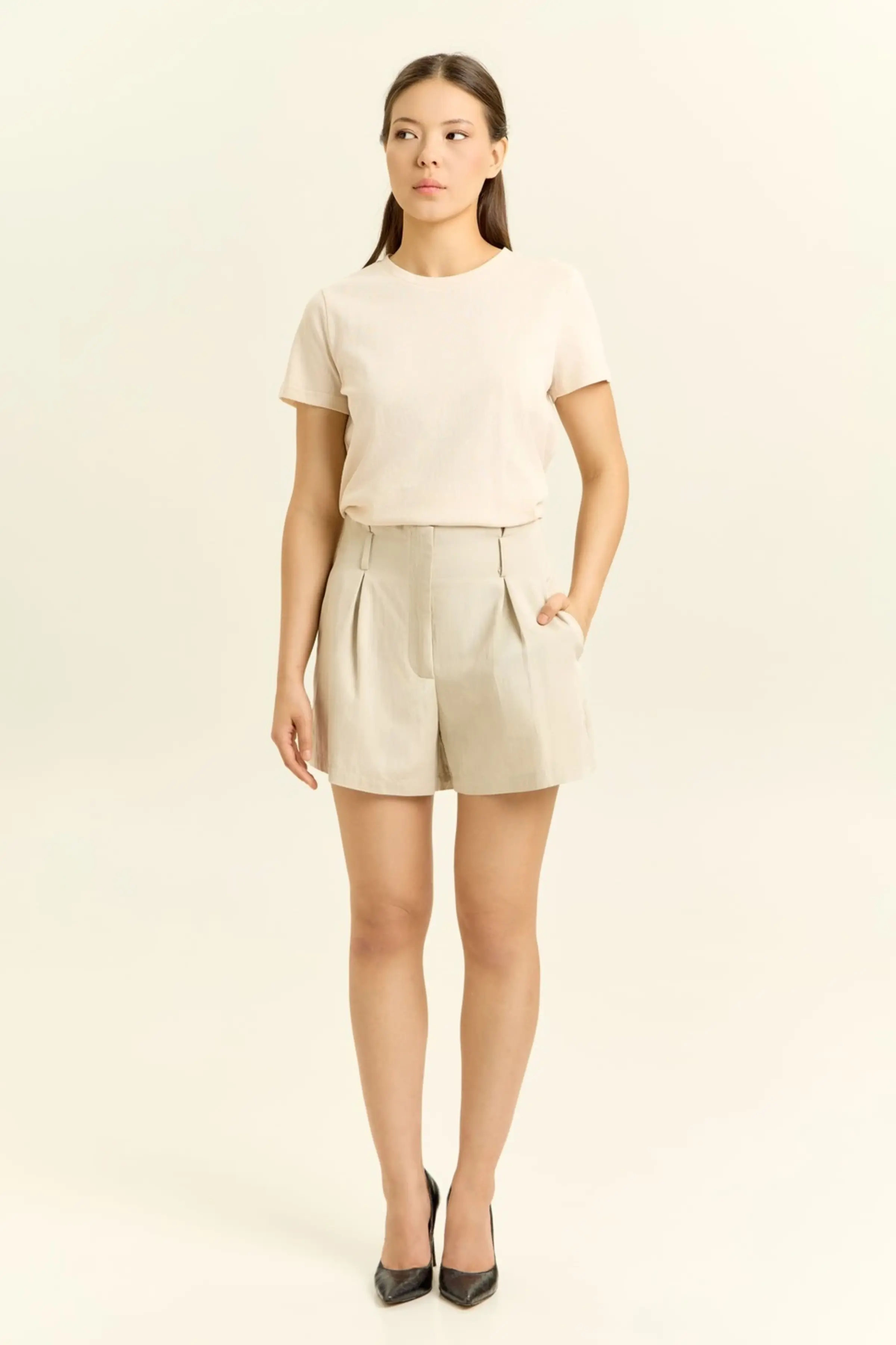 Шорты бежевый для женщин 45295-15 57