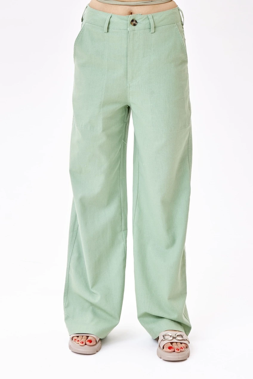 Брюки светло-зеленый для женщин 253/251/37296-8 71