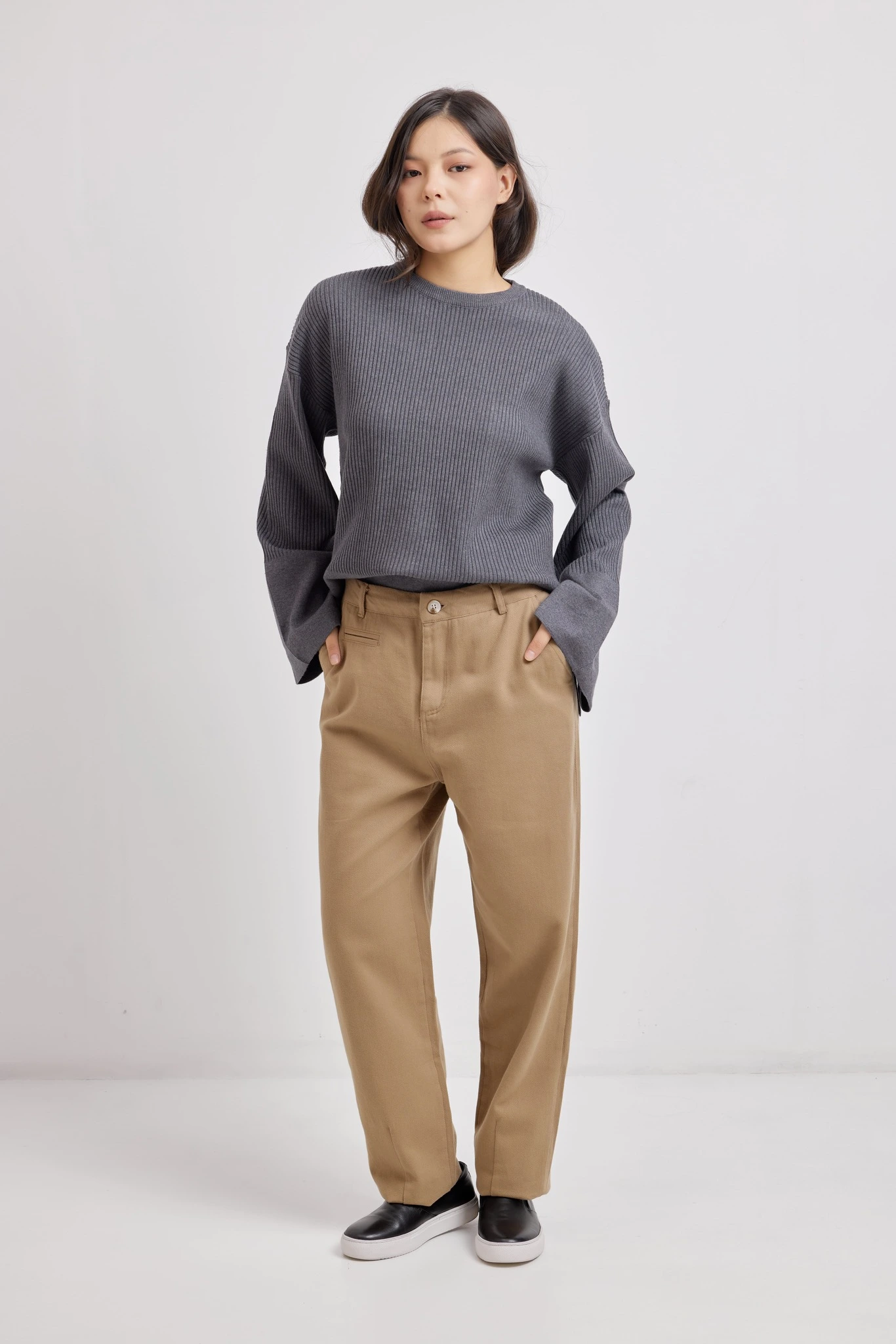 Брюки темно-бежевый для женщин 42271-78 71