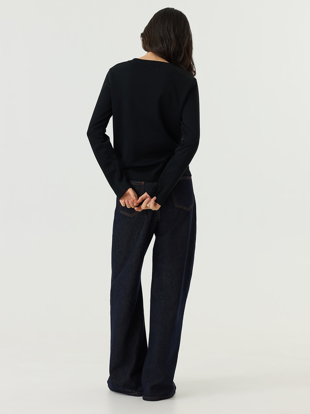 Лонгслив черный для женщин 48264-1 59