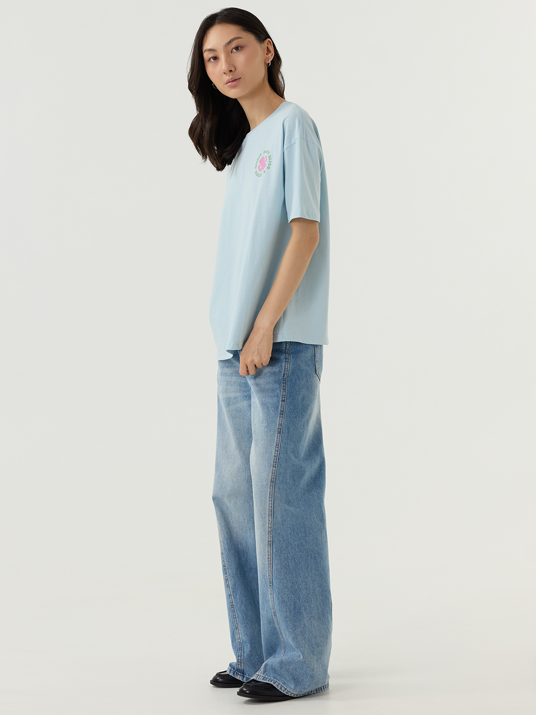 Футболка голубой для женщин 48114-10 67