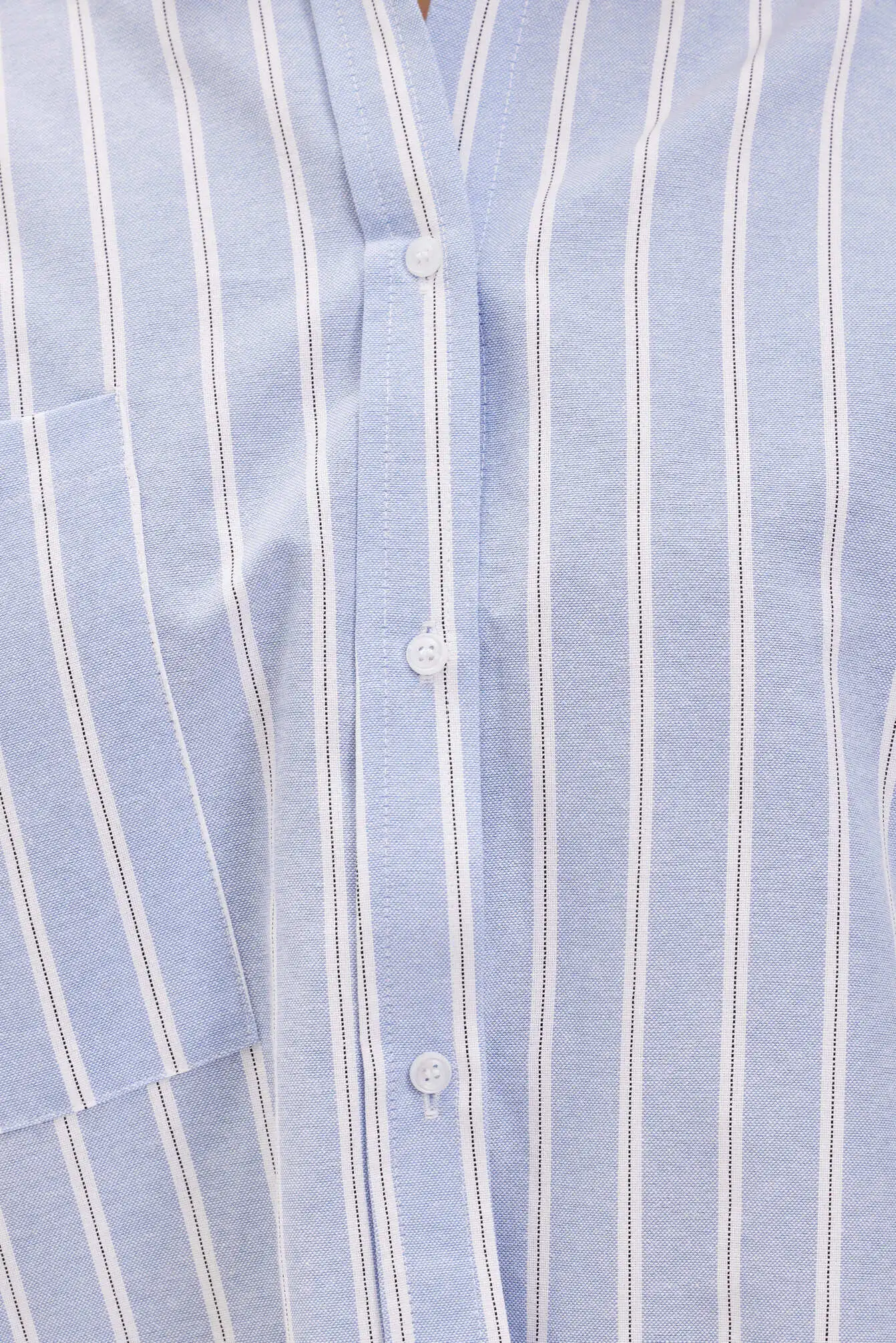 Рубашка бело-синяя полоска для женщин 42248-48 66