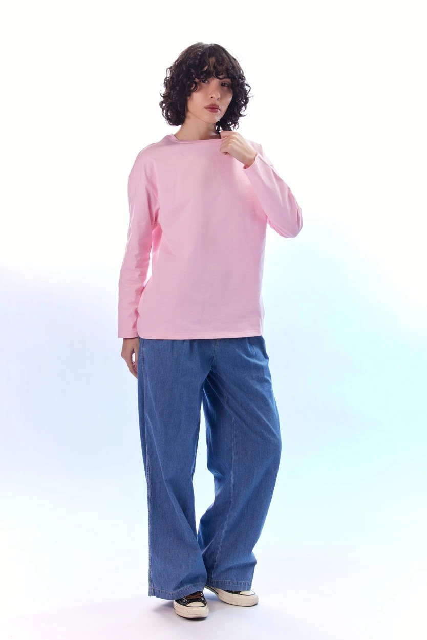 Лонгслив розовый для женщин 44259-17 59