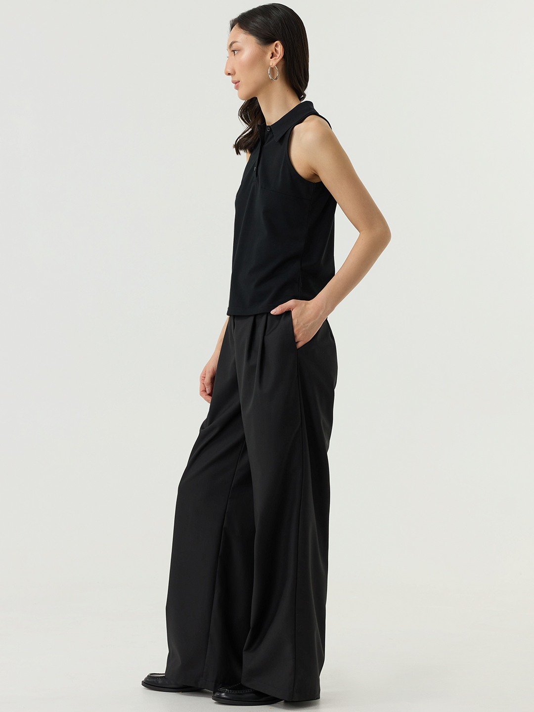 Топ черный для женщин 48217-1 46