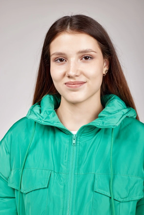 Демисезонная куртка зеленый для женщин 352/490/34150-34 69