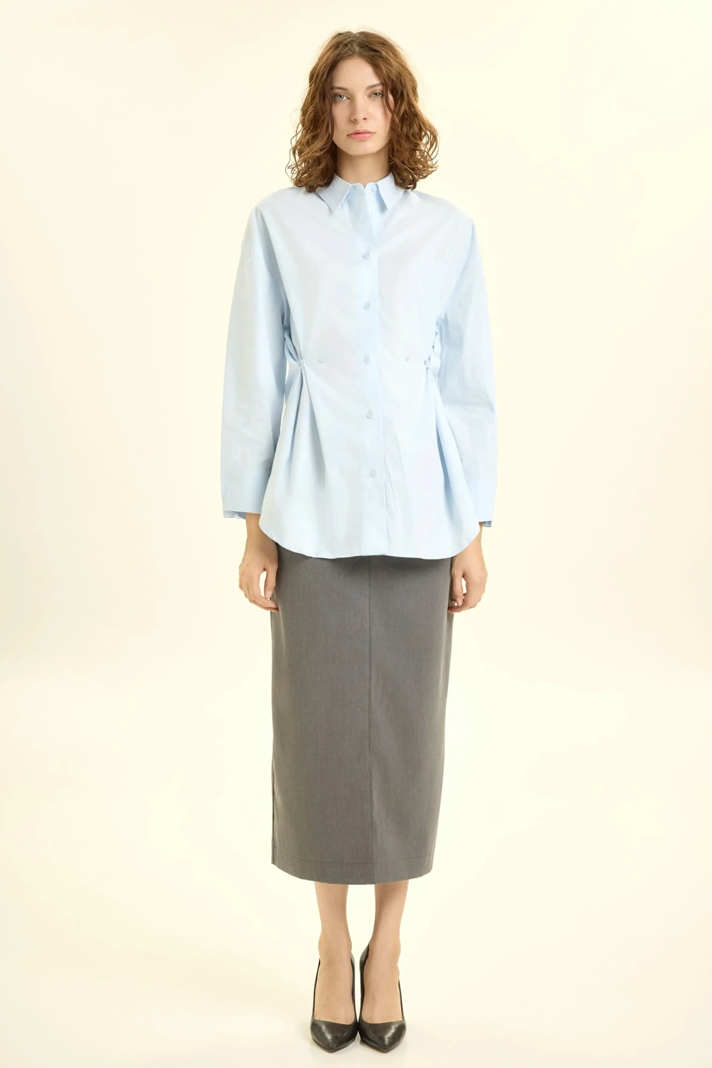 Рубашка голубой для женщин 46137-10 66