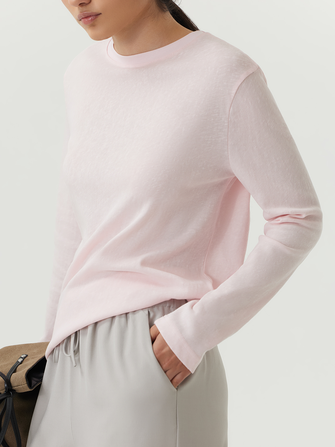 Лонгслив розовый для женщин 48266-17 59