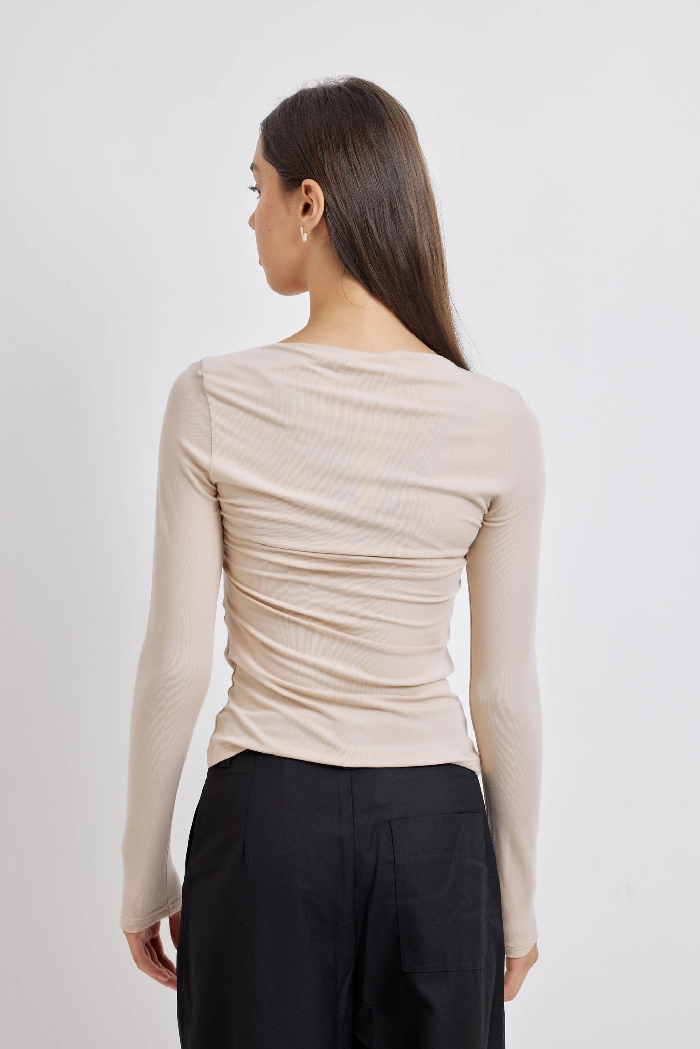 Лонгслив бежевый для женщин 42407U-15 59