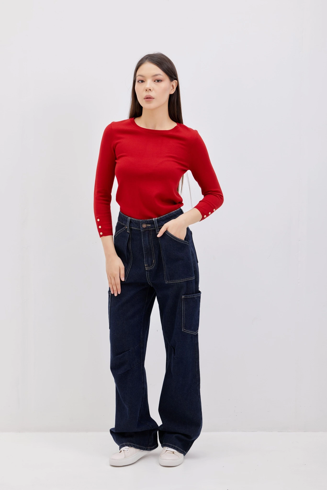 Джинсы темно-синий для женщин 42273-18 74