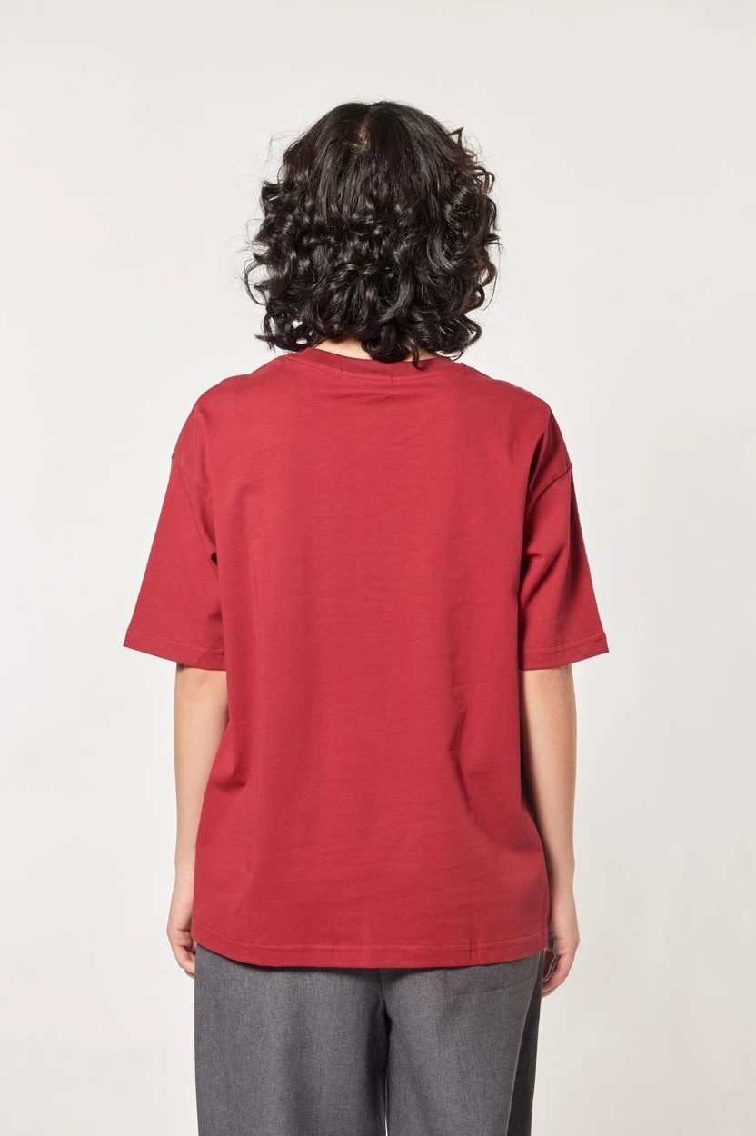 Футболка красный для женщин 44231-7 67