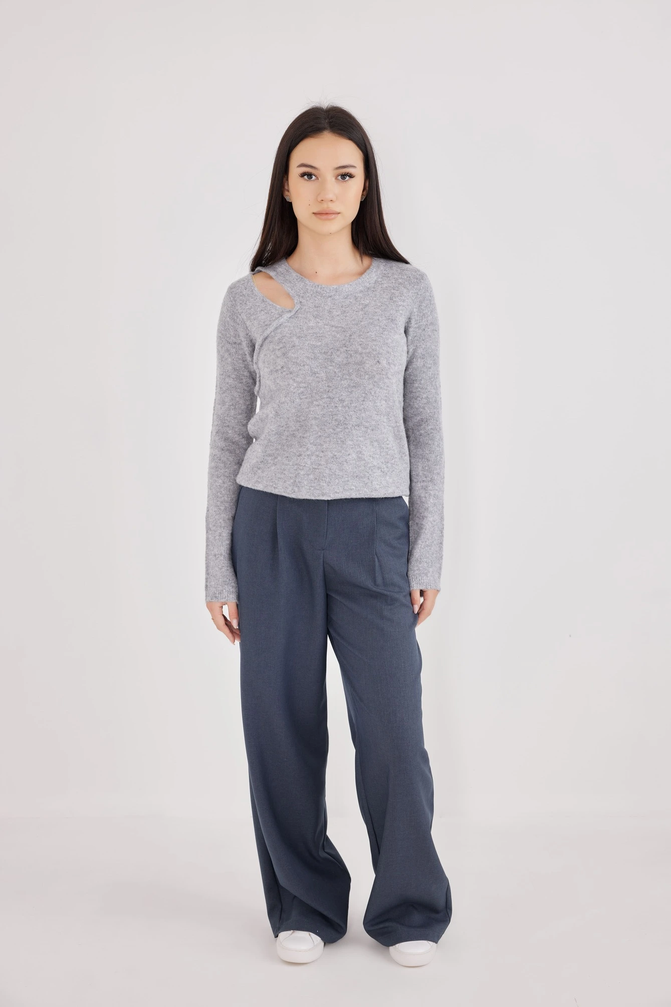 Джемпер серый для женщин 42217-61 60