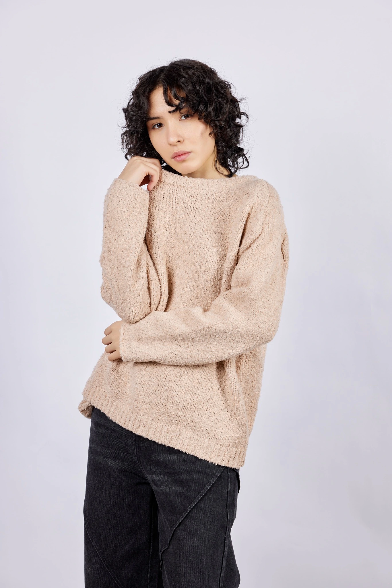 Свитер бежевый для женщин 43212-15 65