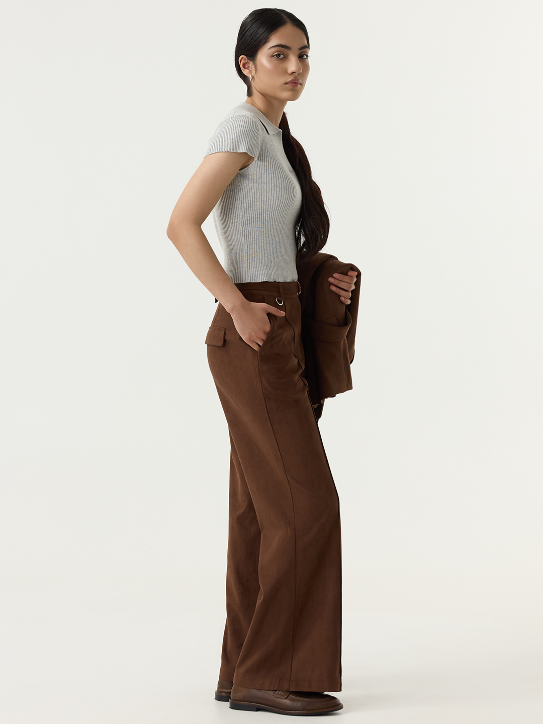 Брюки коричневый для женщин 48177-13 71