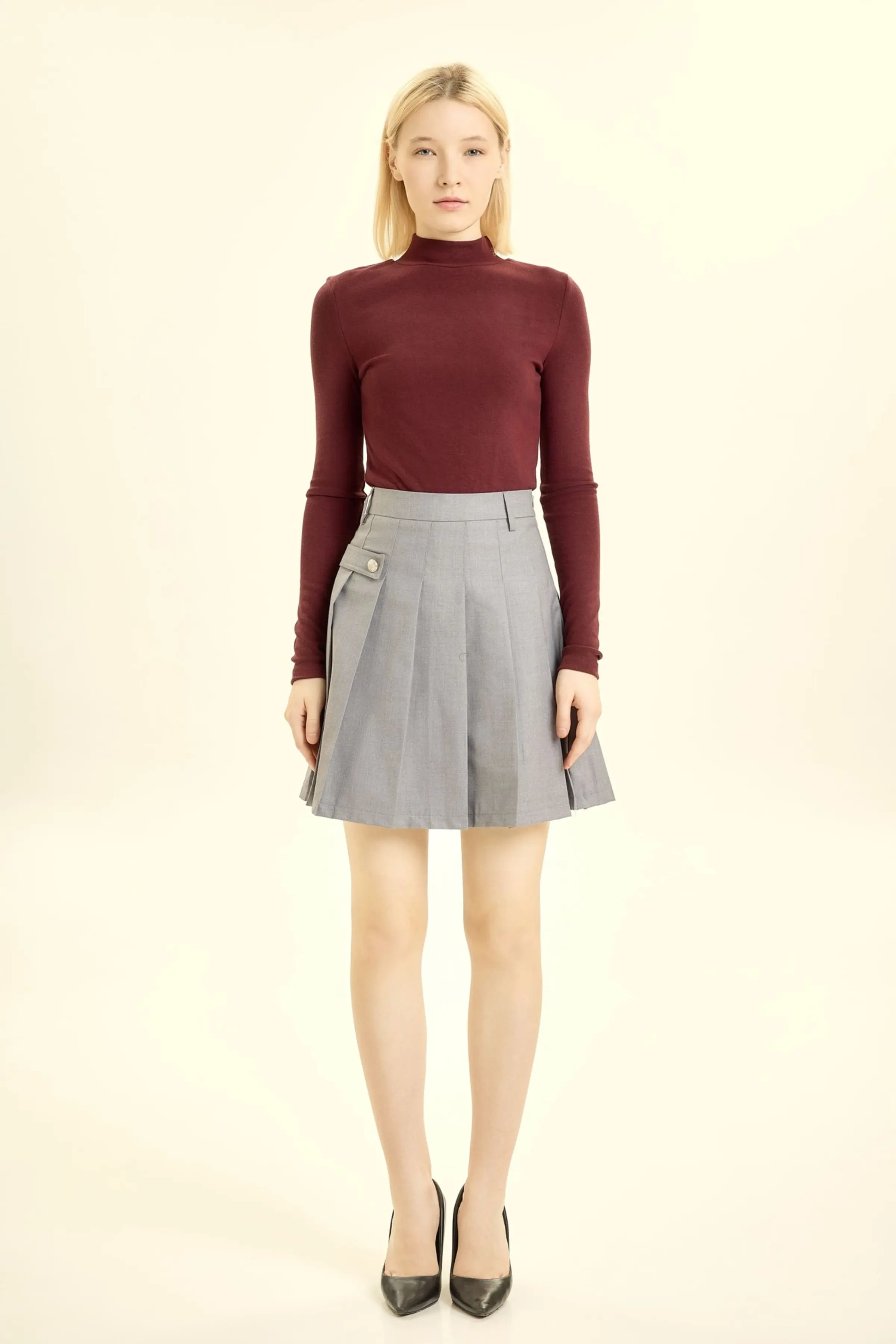 Юбка серый для женщин 46138-61 52