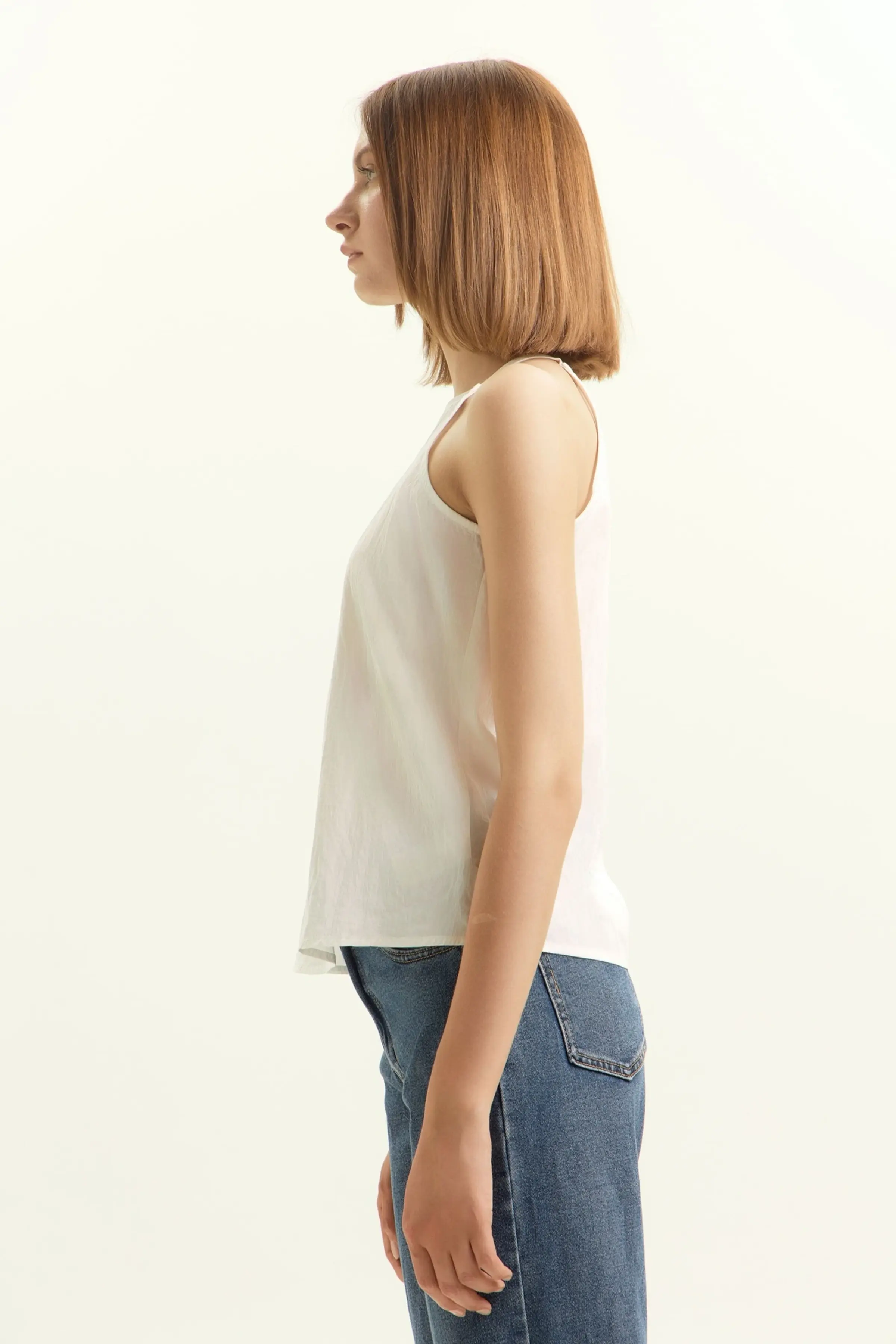 Топ белый для женщин 45135-4 46