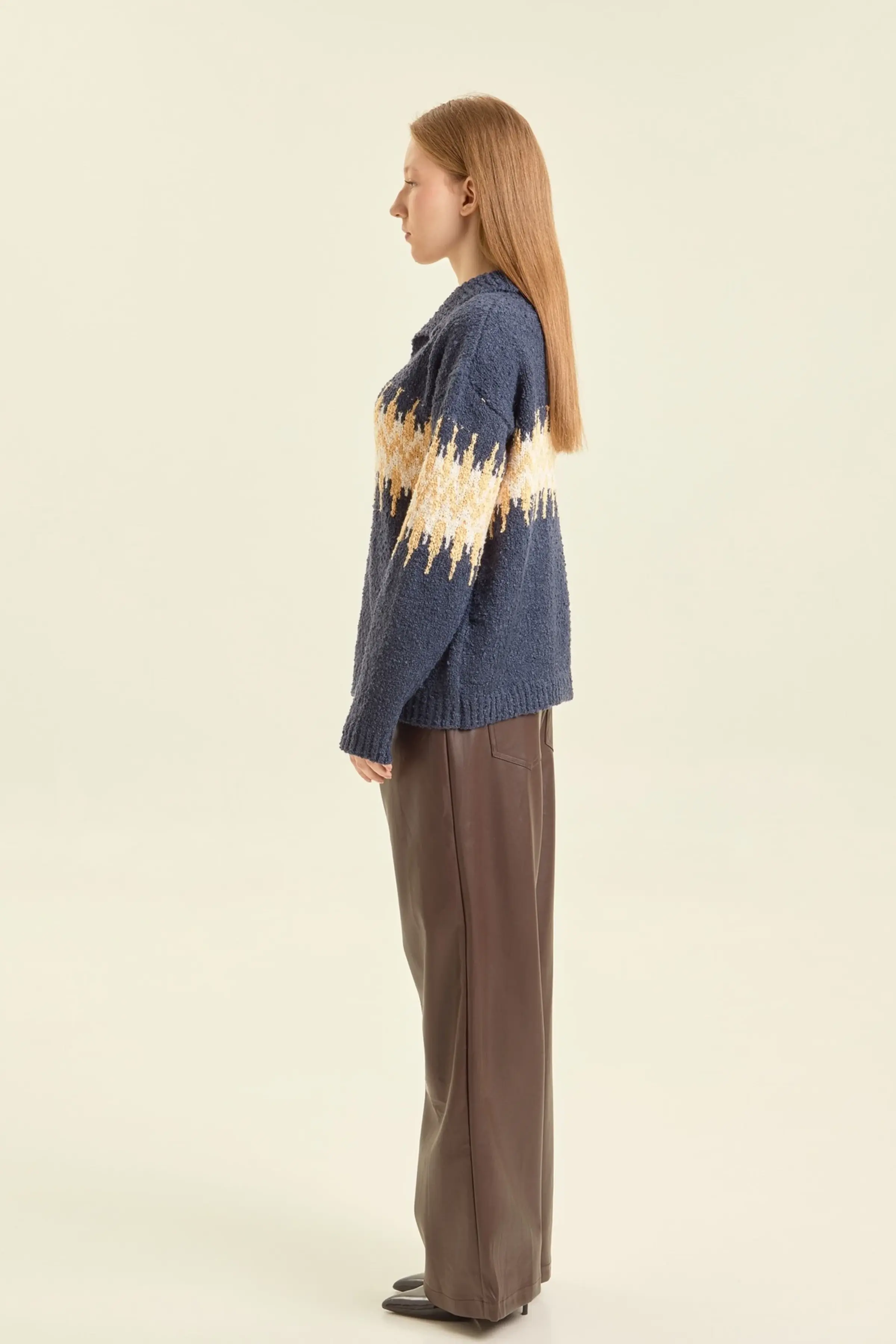 Свитер синий для женщин 47208-65 65