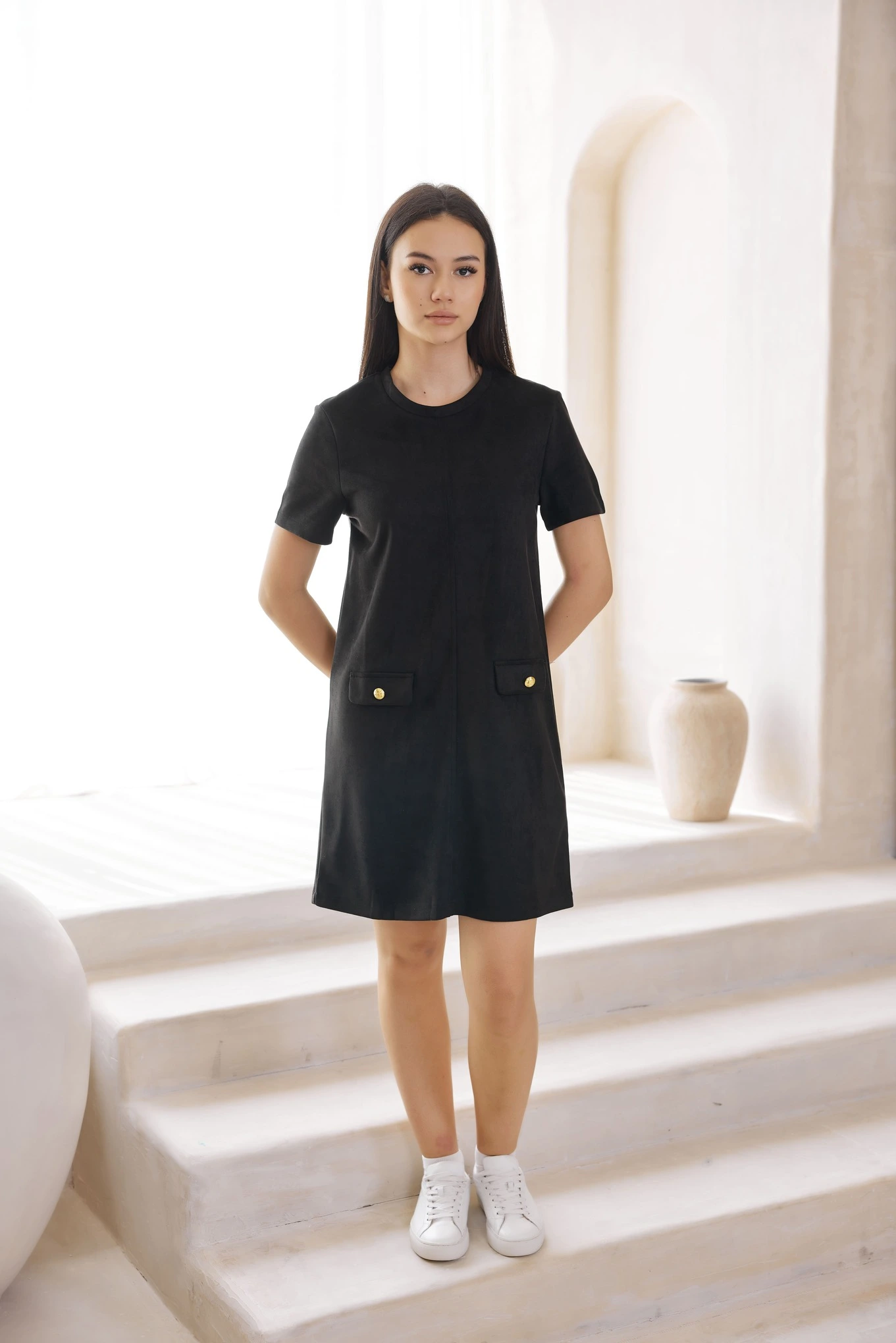 Платье черный для женщин 42280-1 54