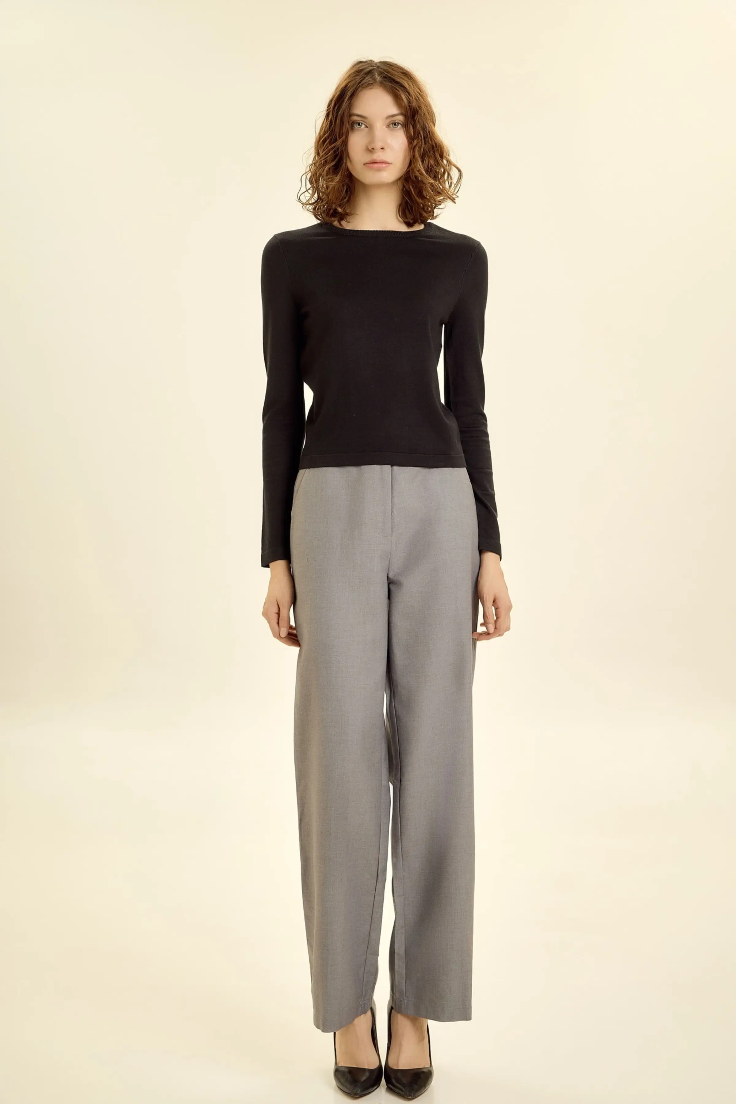 Джемпер черный для женщин 46129-1 60