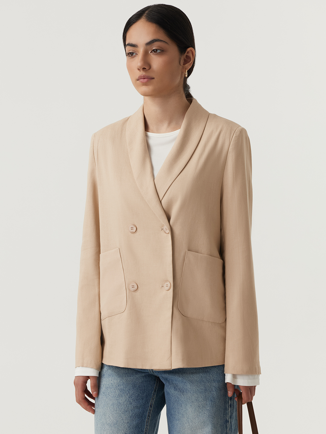 Жакет бежевый для женщин 48283-15 64