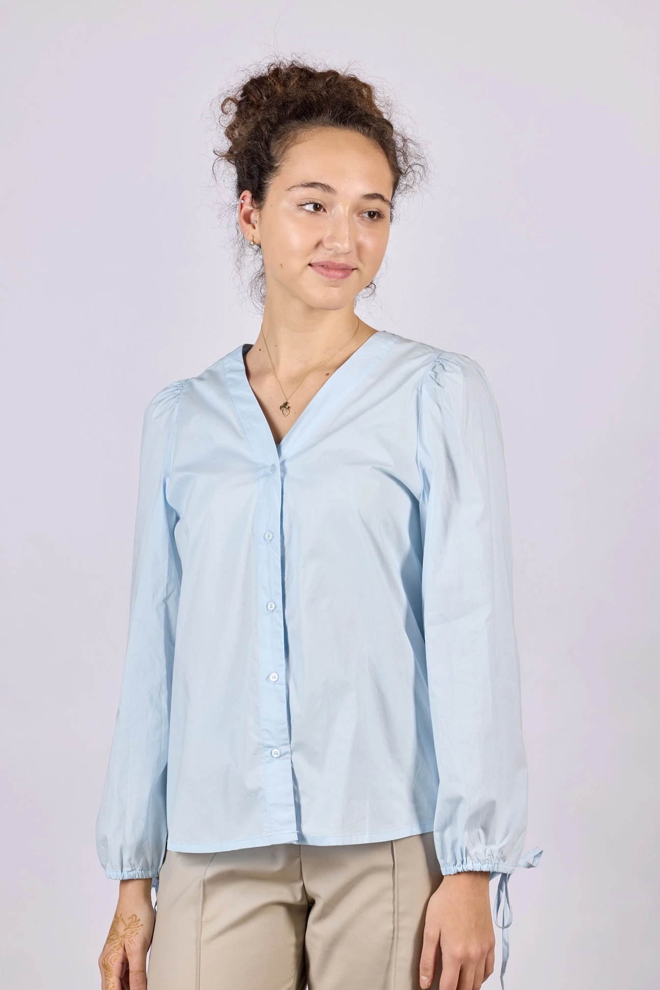 Блузка голубой для женщин 44129-10 28