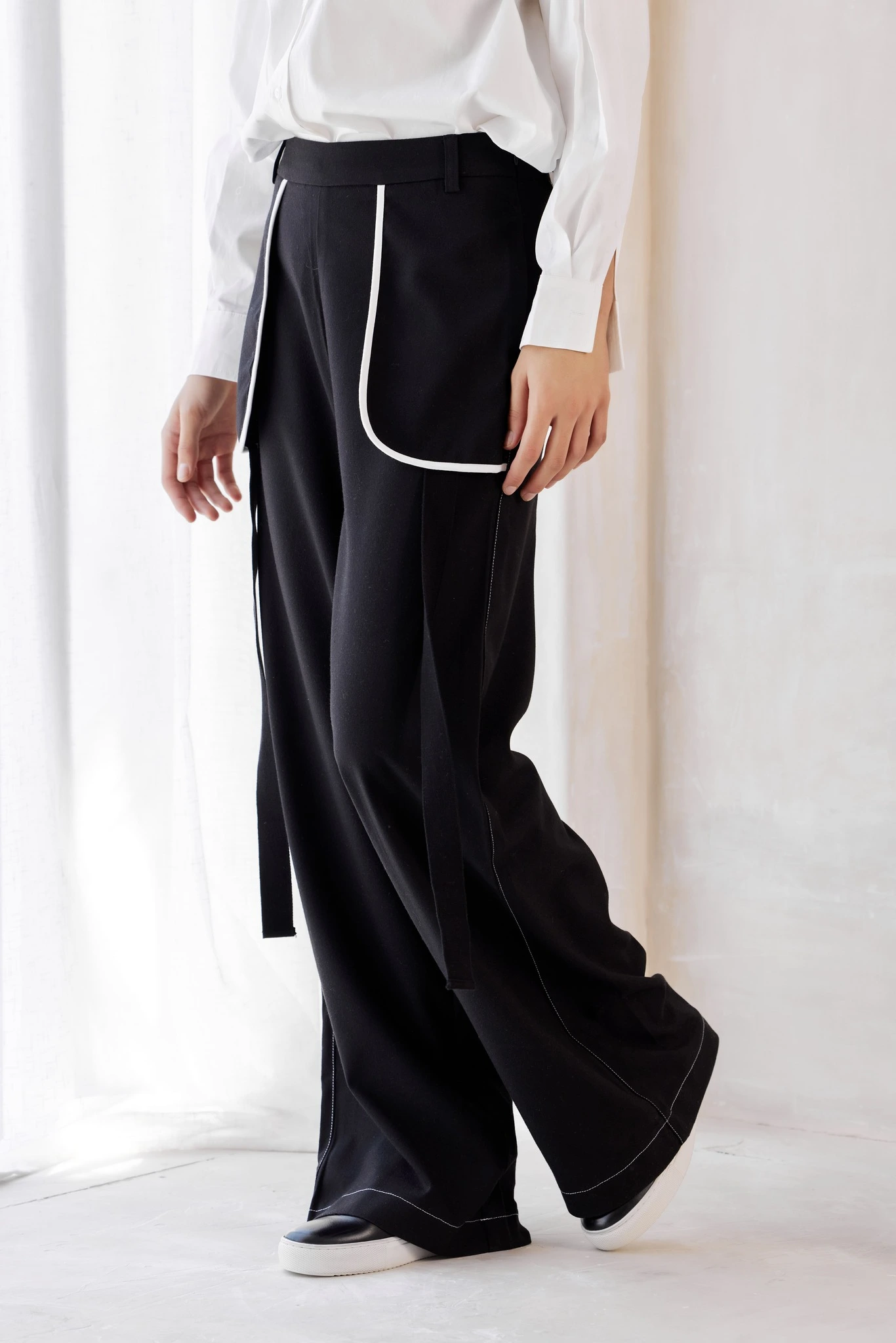 Брюки черный для женщин 42232-1 71