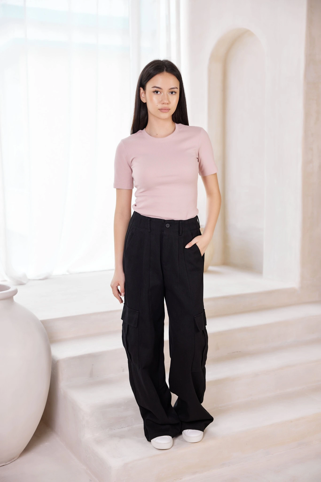 Футболка розовый для женщин 42109-17 67