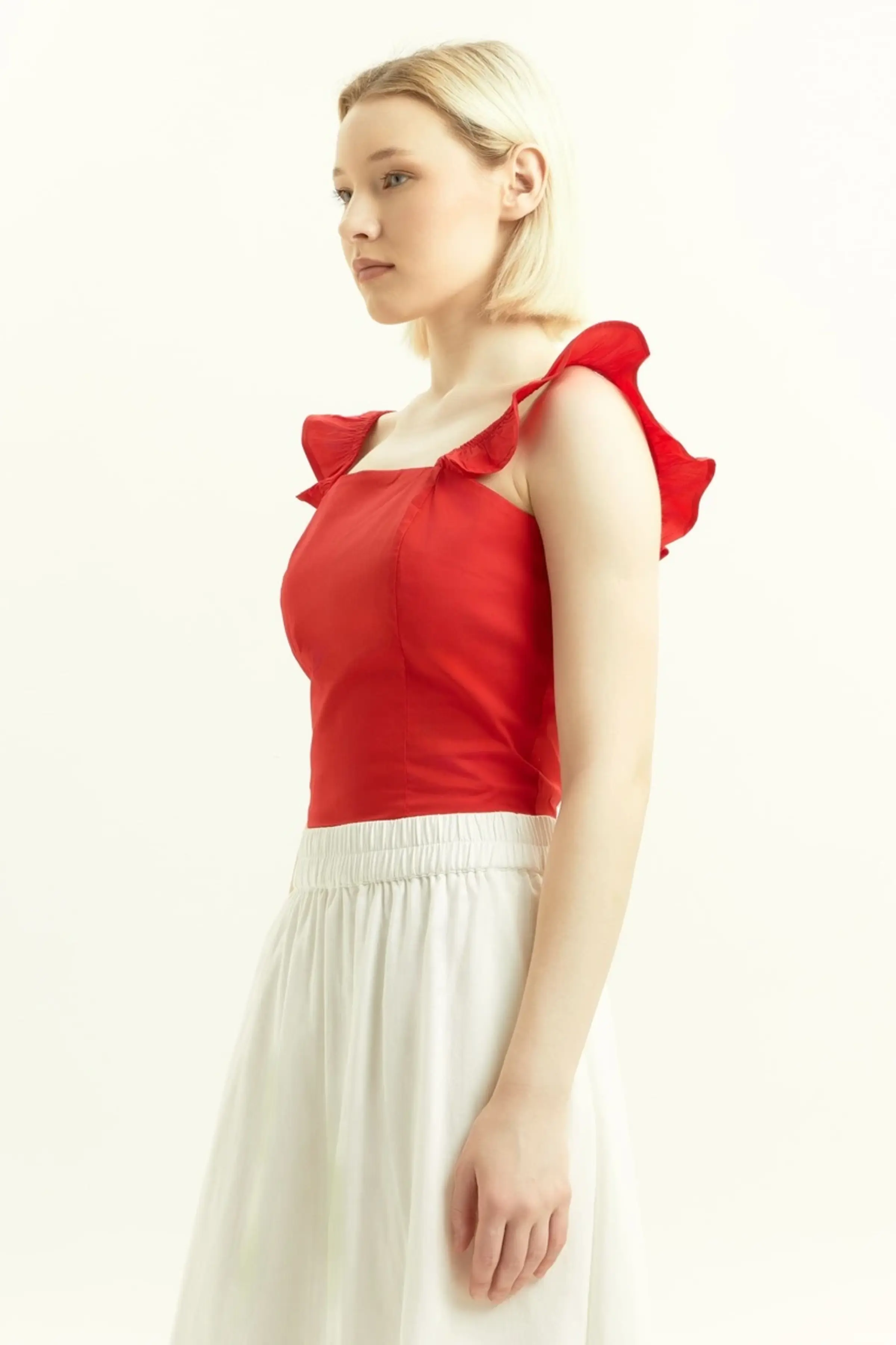 Топ красный для женщин 45185-7 46