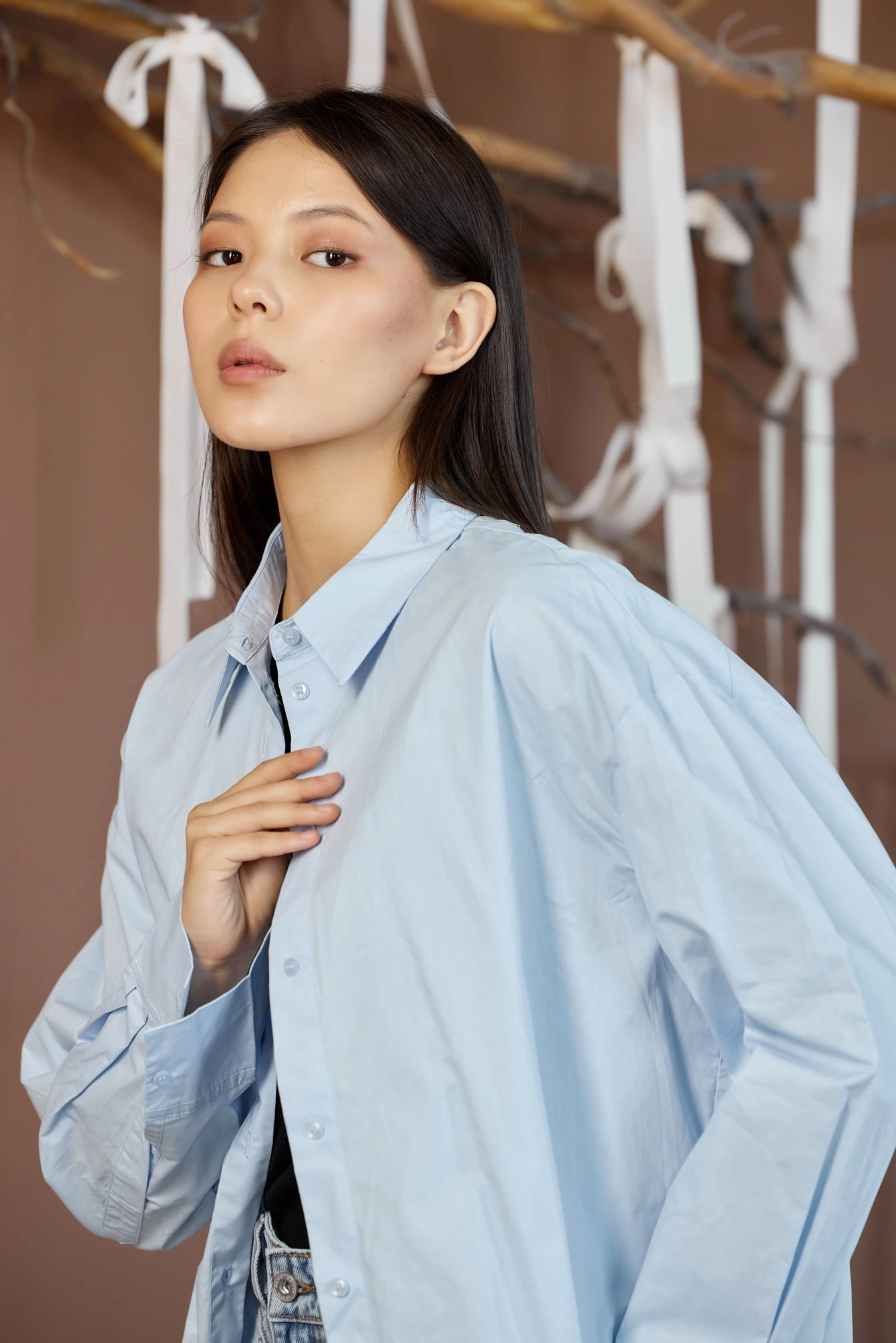 Рубашка синий для женщин 42184-65 66