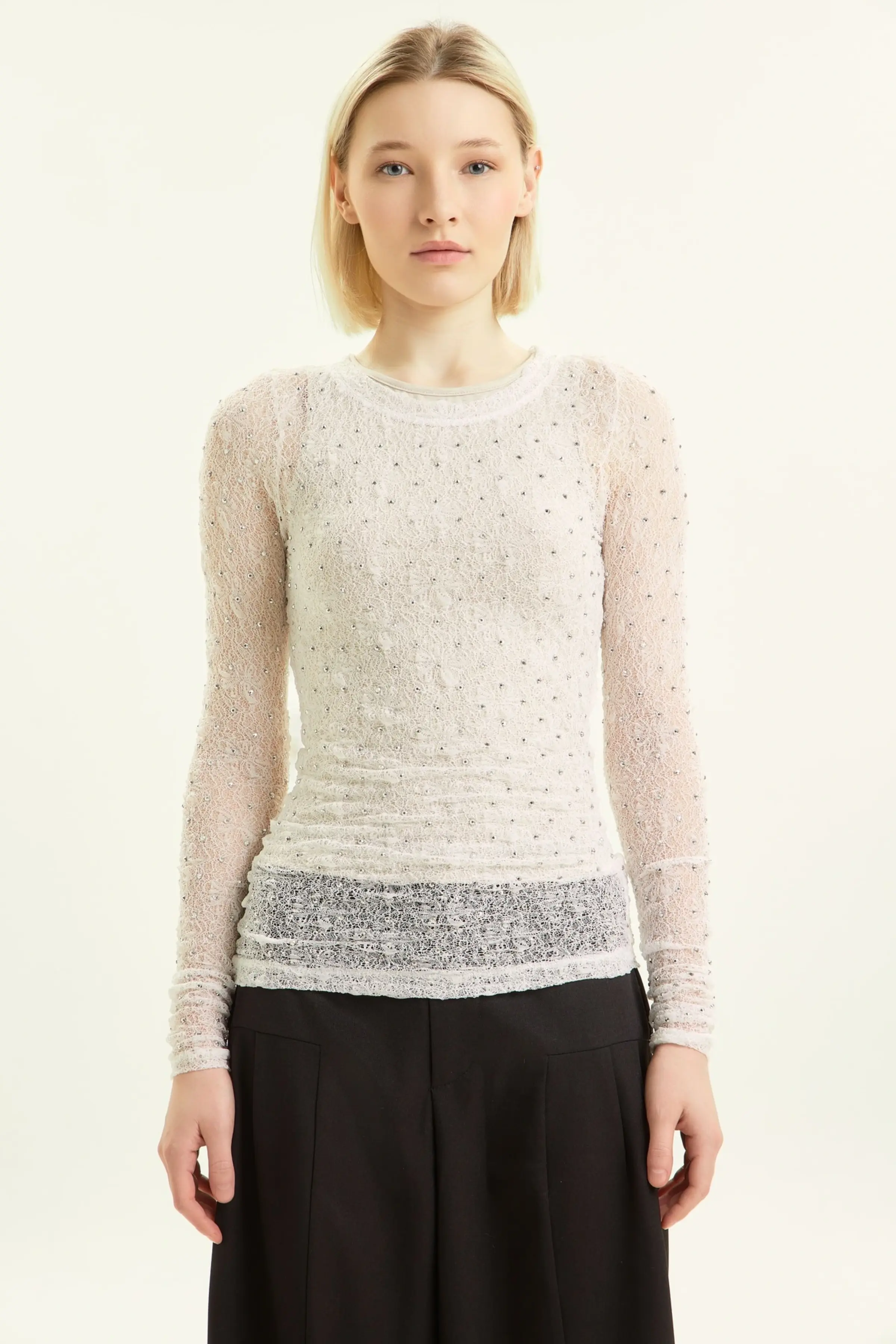 Лонгслив белый для женщин 44204-4 59