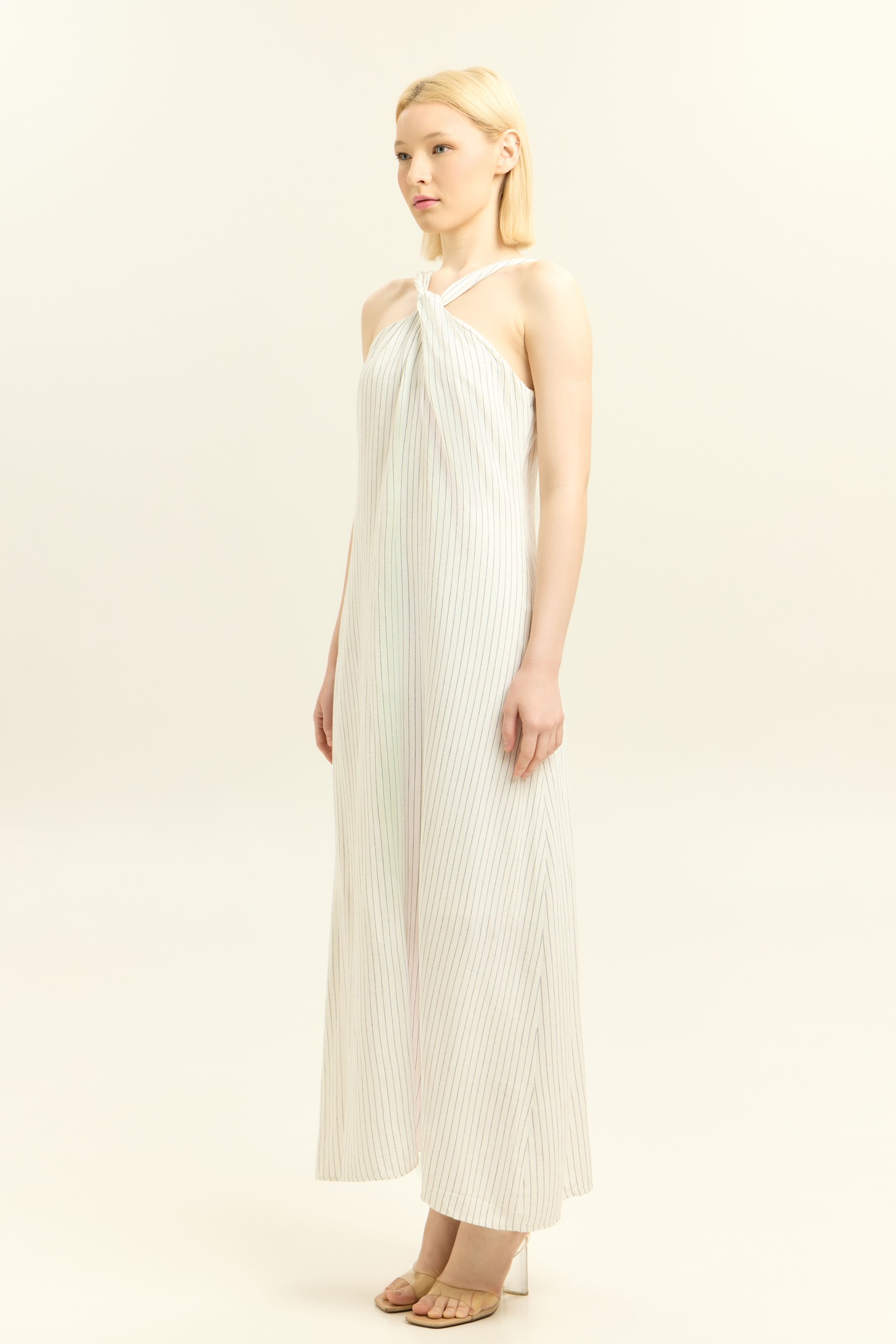 Сарафан черно-белая полоска для женщин 45279-75 48