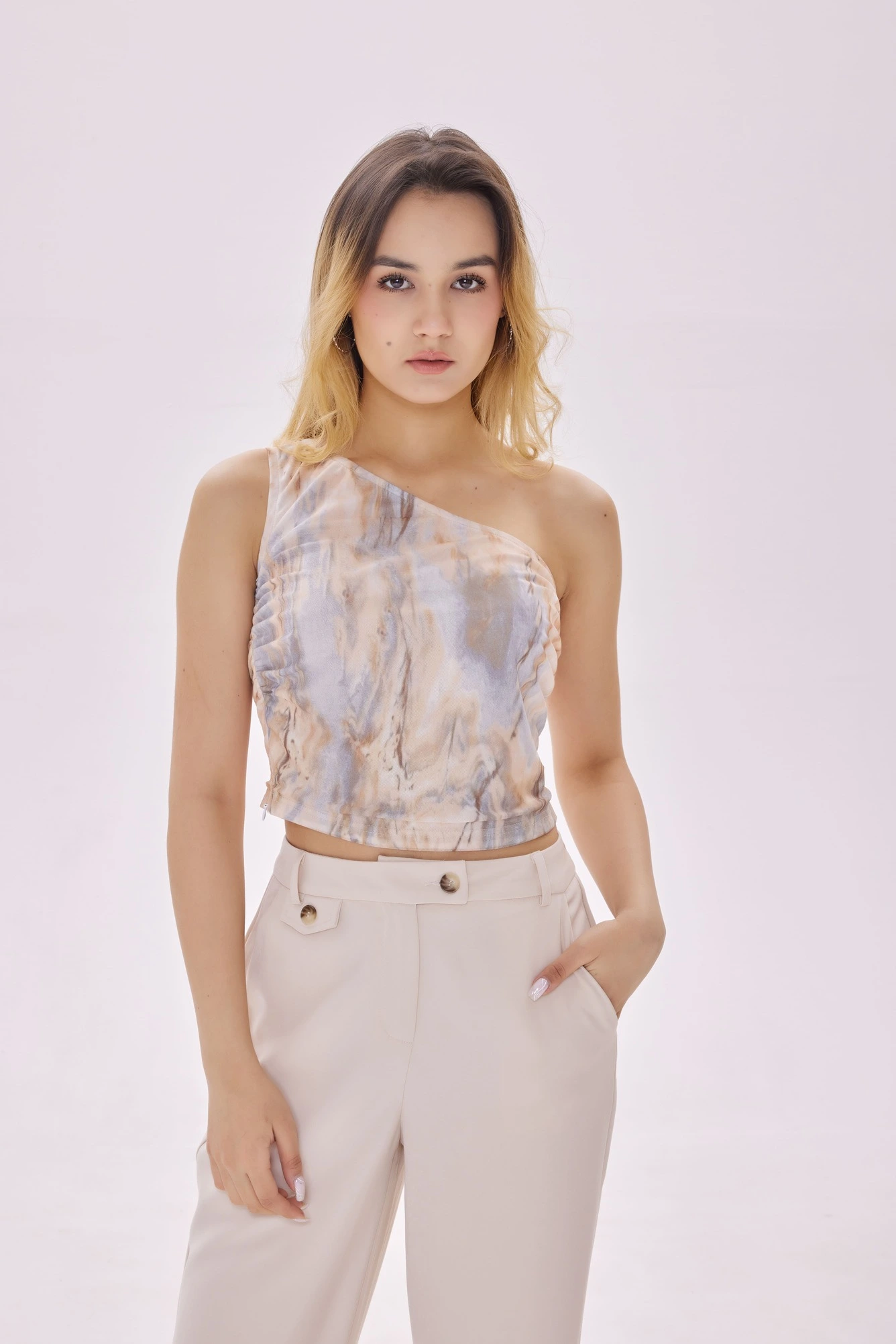 Топ в принт для женщин 40165-241 46